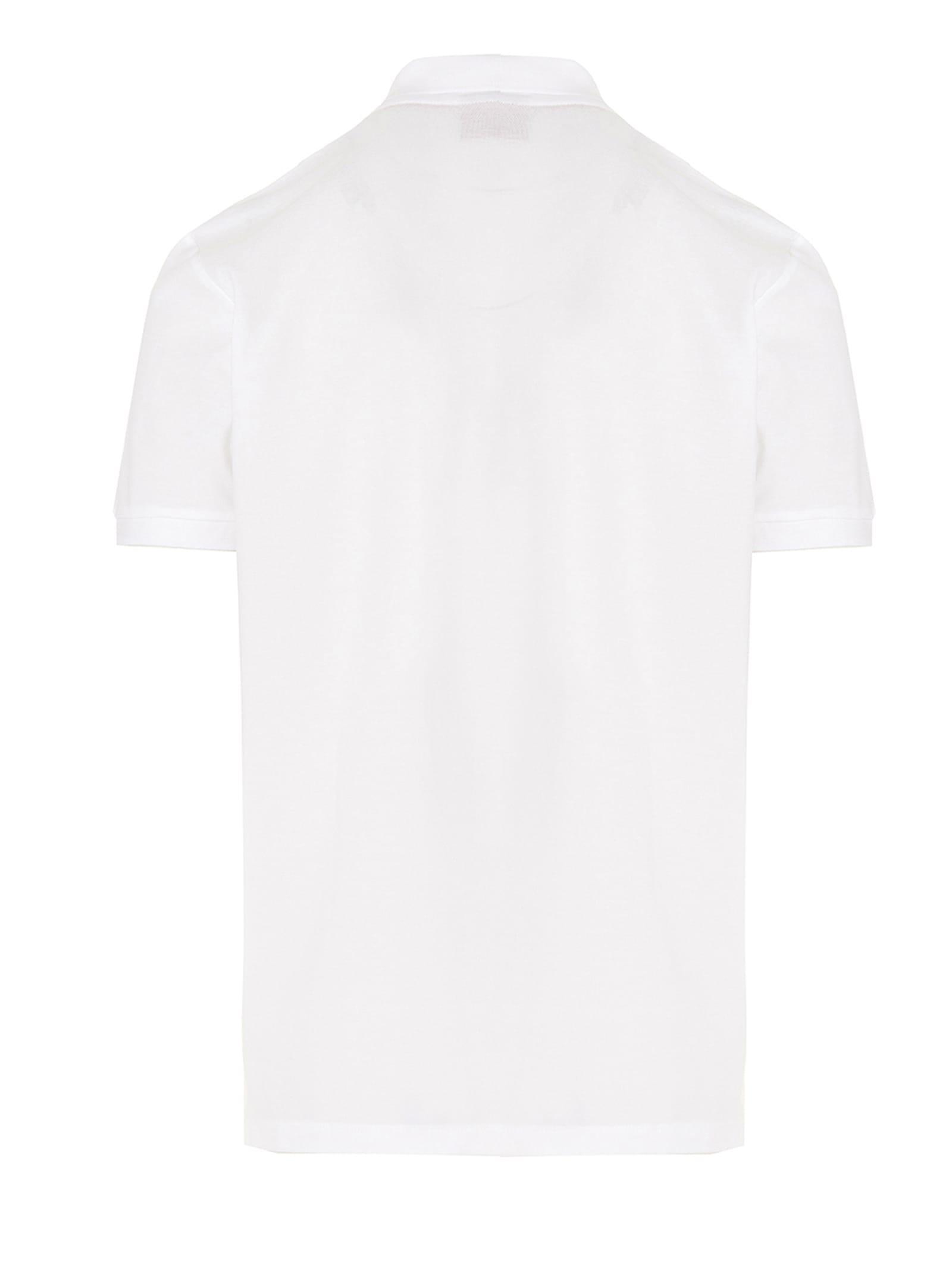 BOSS by HUGO BOSS Logo Cotton Polo Shirt in White for Men | Lyst