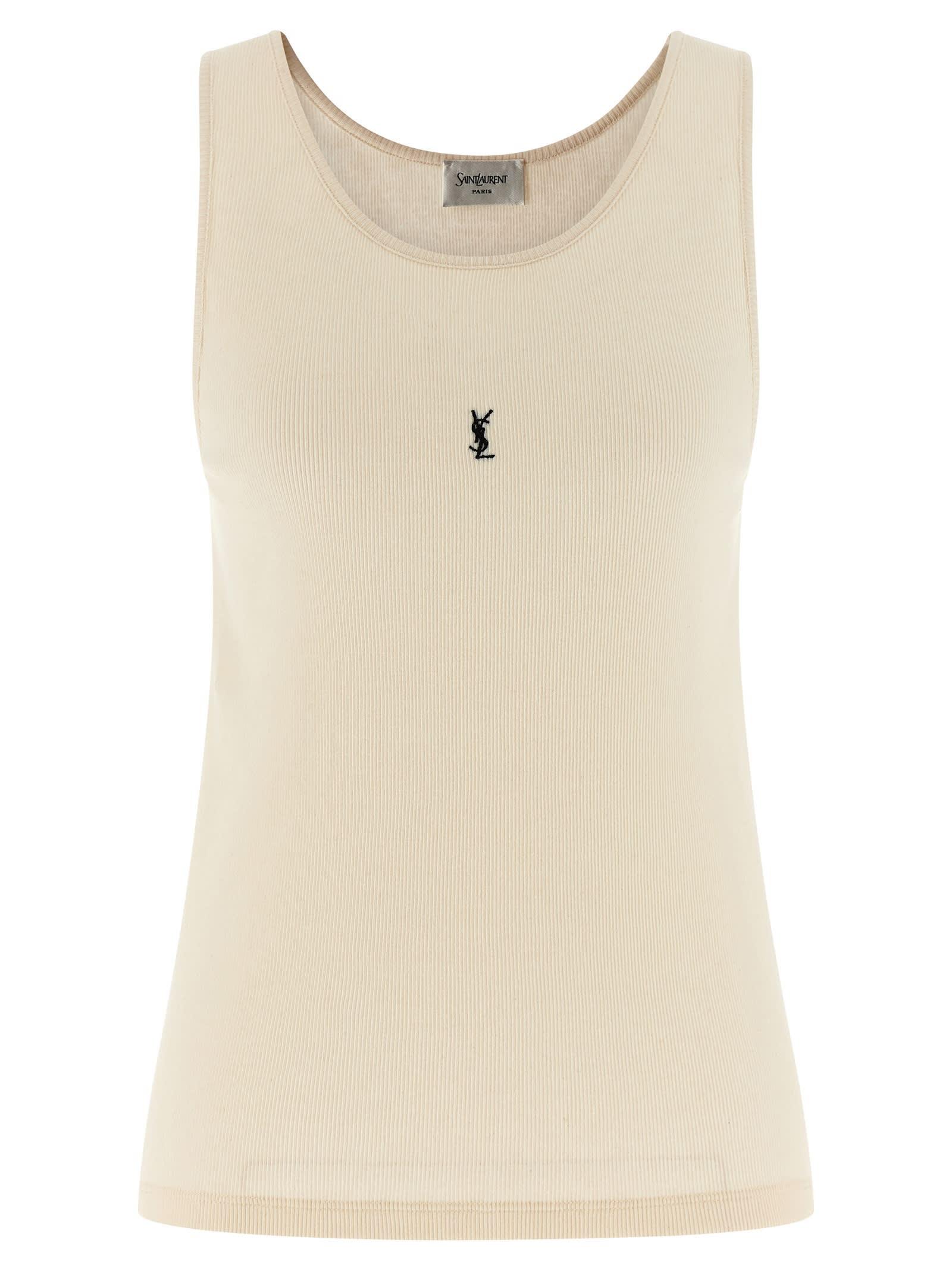 Women's Saint Laurent Sleeveless and tank tops | Lyst