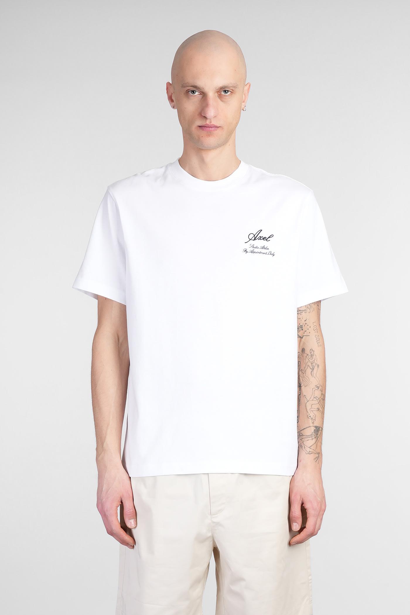【関税込み】Axel Arigato ホワイト 'Atelier' Tシャツ Axel Arigato Atelier T-Shirt White at CareOfCarl.com