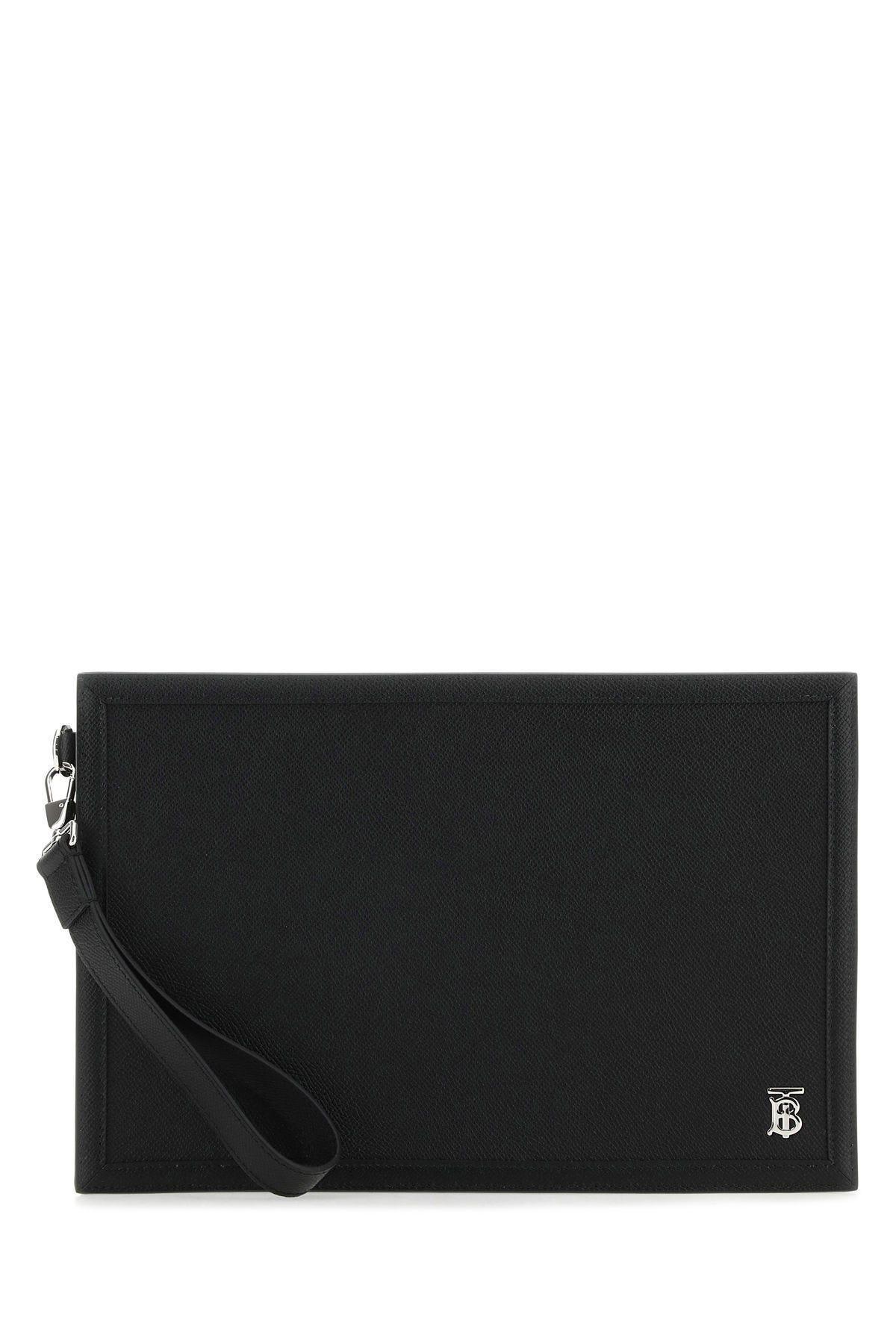 Burberry best sale black clutch