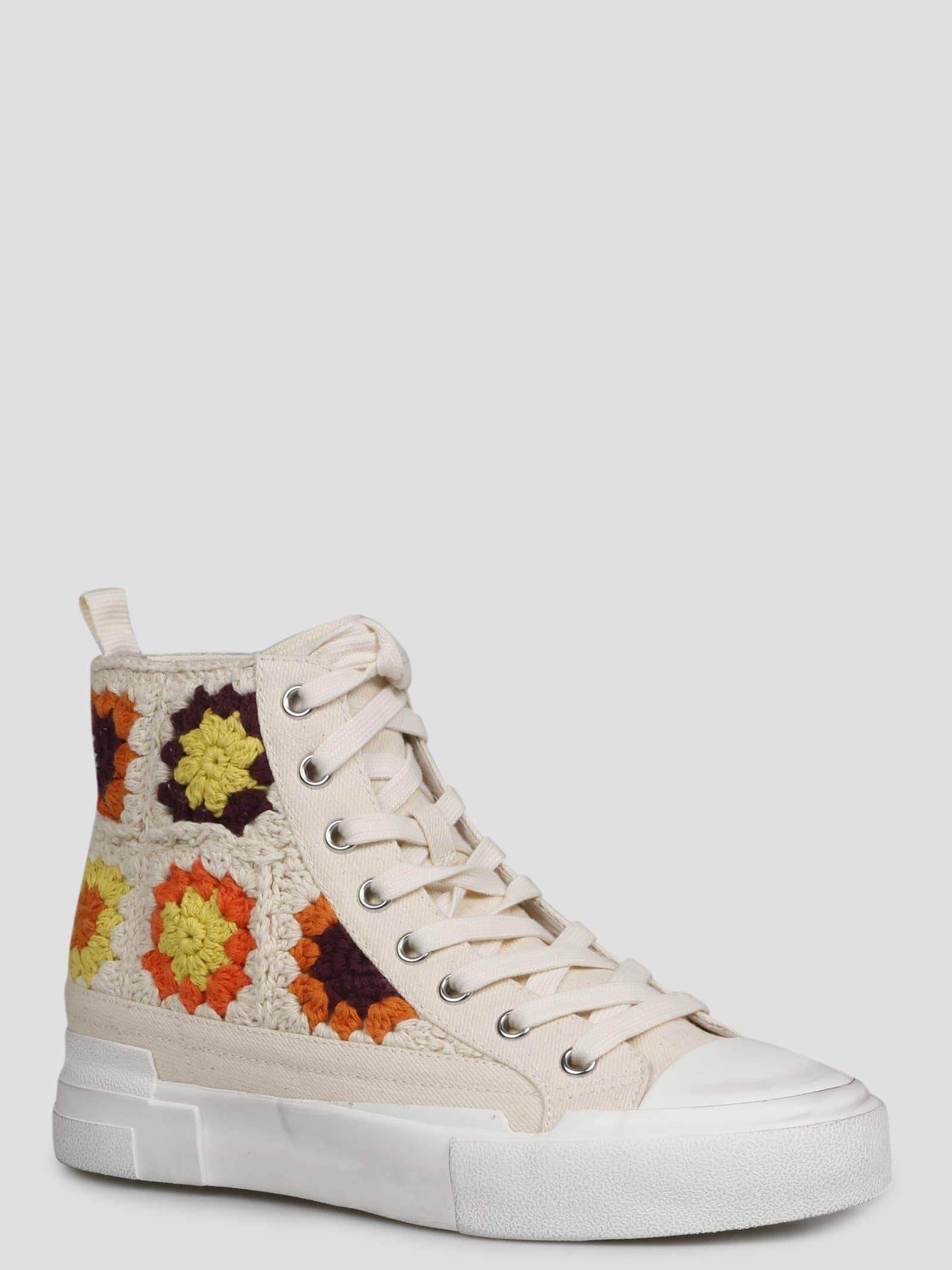 Ash Goa Crochet Embroidered Lace-up Sneakers | Lyst