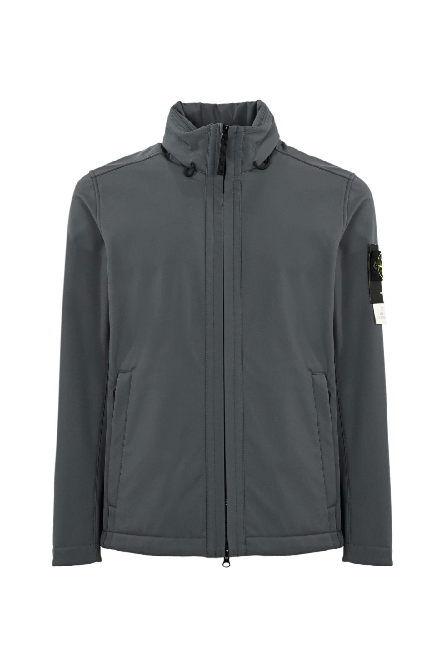 Vertrek naar Watt rand Stone Island Soft Shell-r Jacket Q0222 in Gray for Men | Lyst