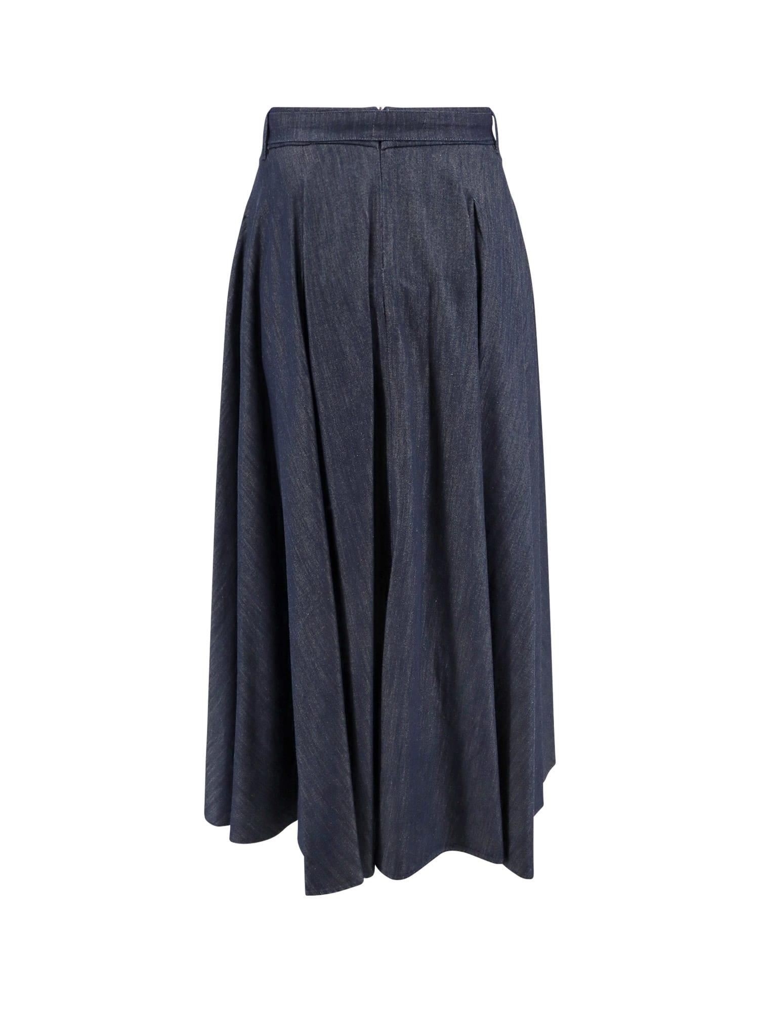 スカート Max Mara Amanda Denim Skirt Max Mara Amanda Denim Skirt in Blue | Lyst