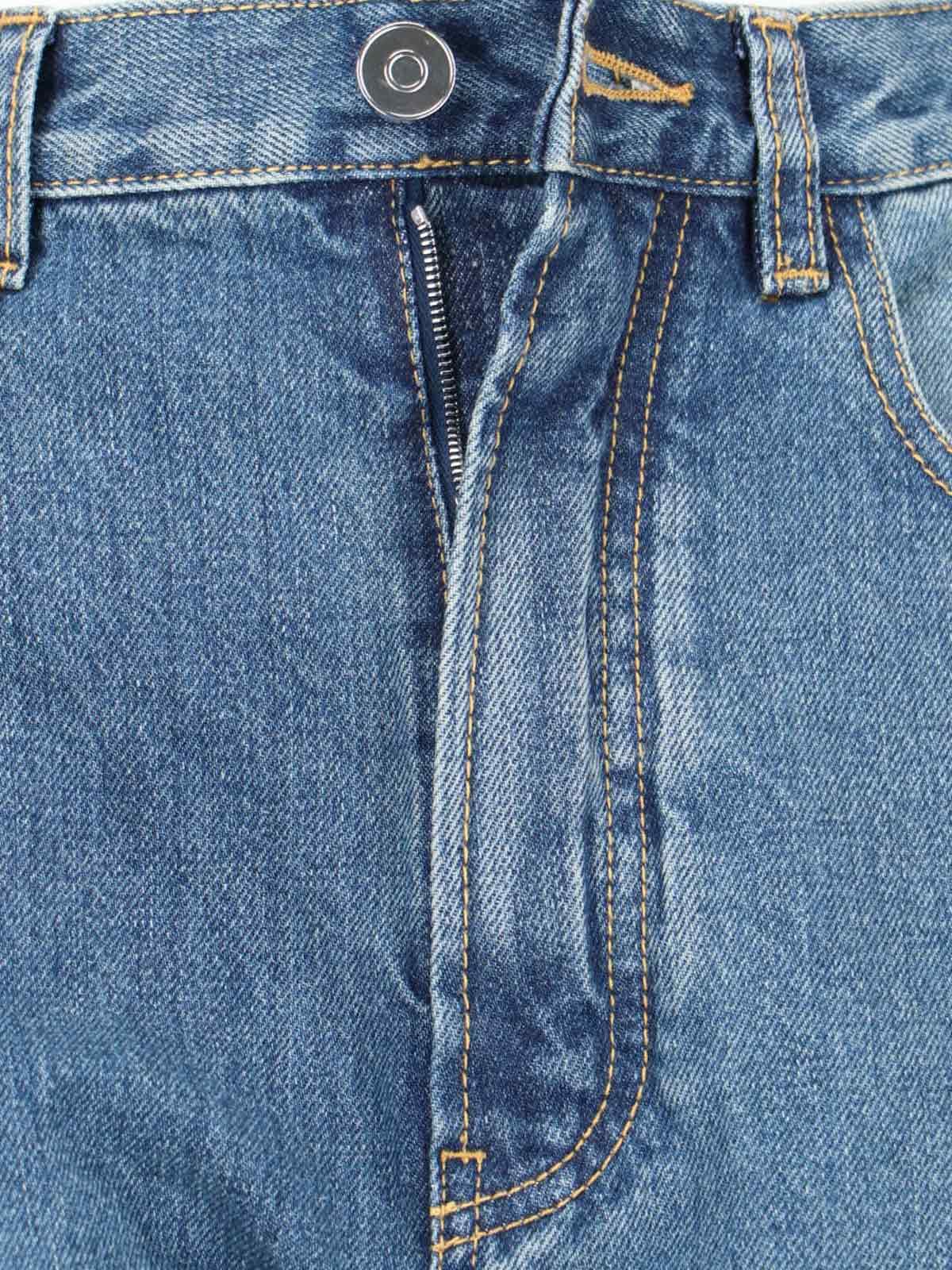Alaïa Alaã¯A Round Jeans in Blue | Lyst