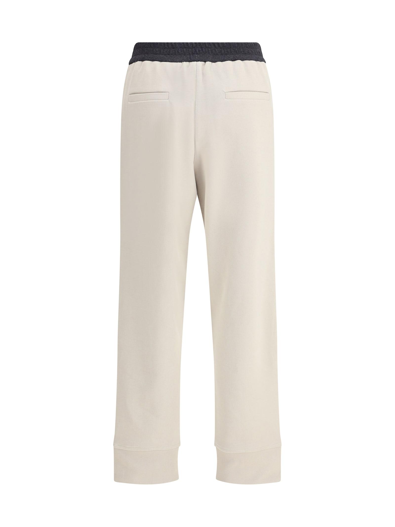 パンツ BRUNELLO CUCINELLI Cotton trousers Beige Brunello Cucinelli Cotton Slim-Fit Cropped Pants | Neiman Marcus