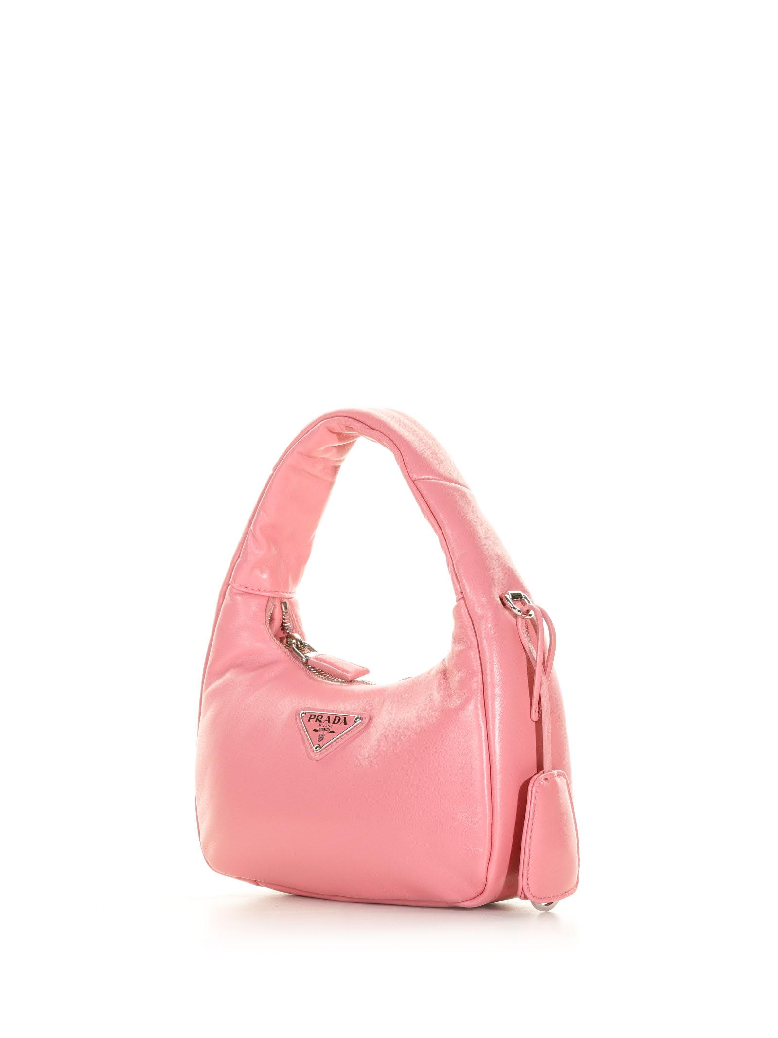 Prada Soft Mini Bag In Padded Nappa Leather in Pink | Lyst
