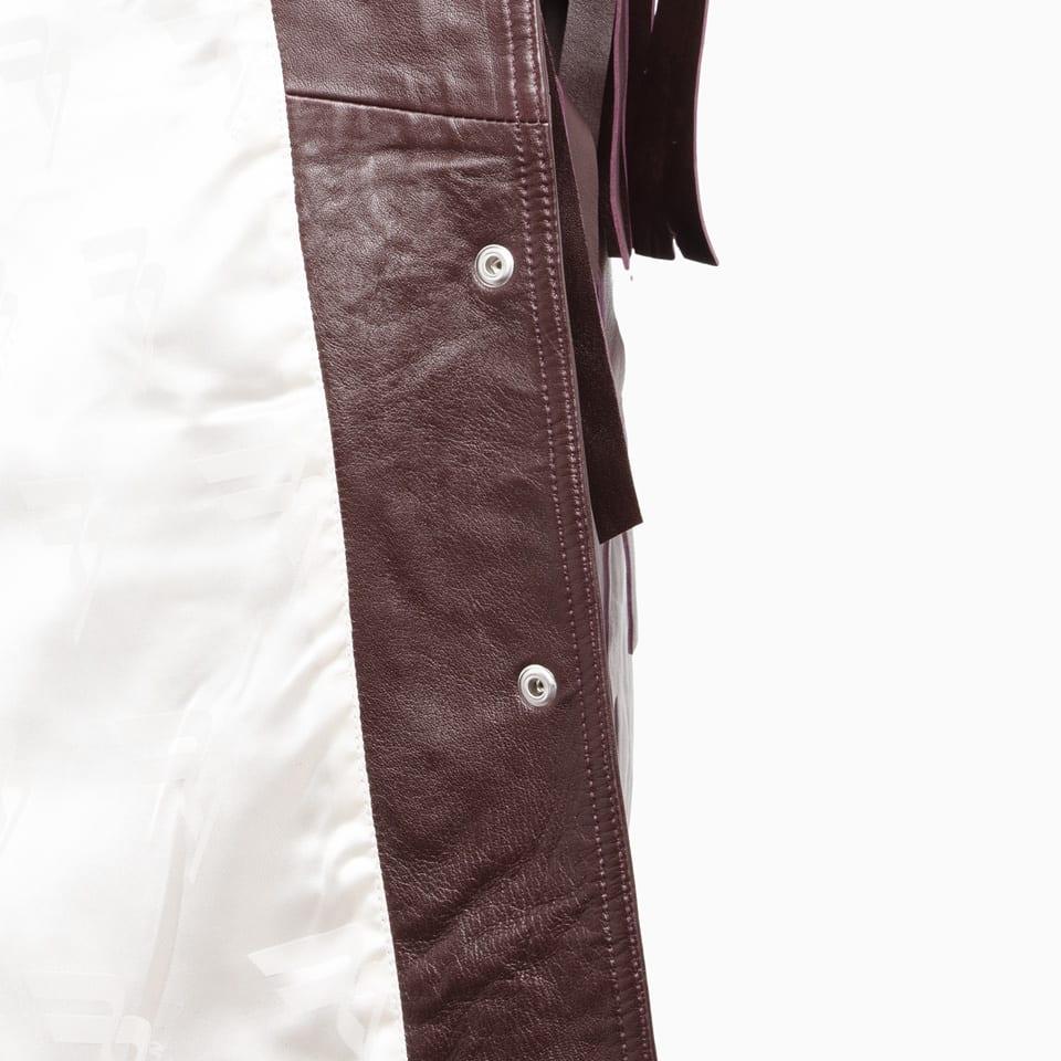 REMAIN Birger Christensen Remain Leather Fringed Jacket in Brown | Lyst