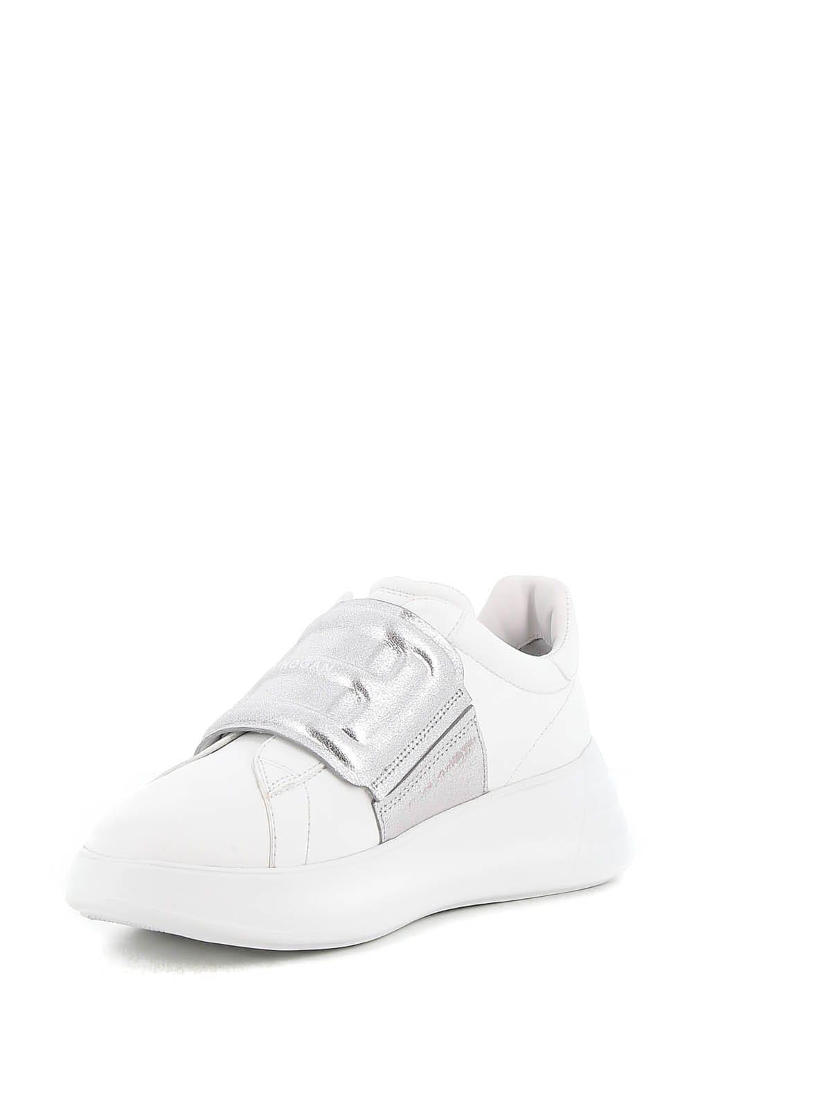 Hogan Sneakers Rebel Bianca E Argento Hxw5620ea40qyj0351 in White | Lyst