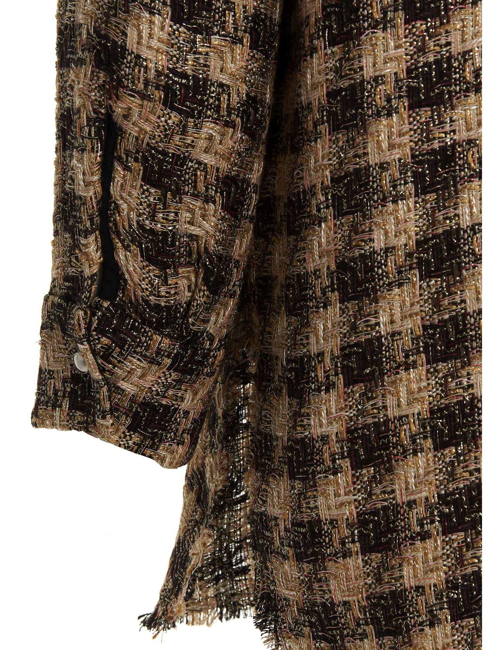 IRO Tweed Jacket in Brown | Lyst