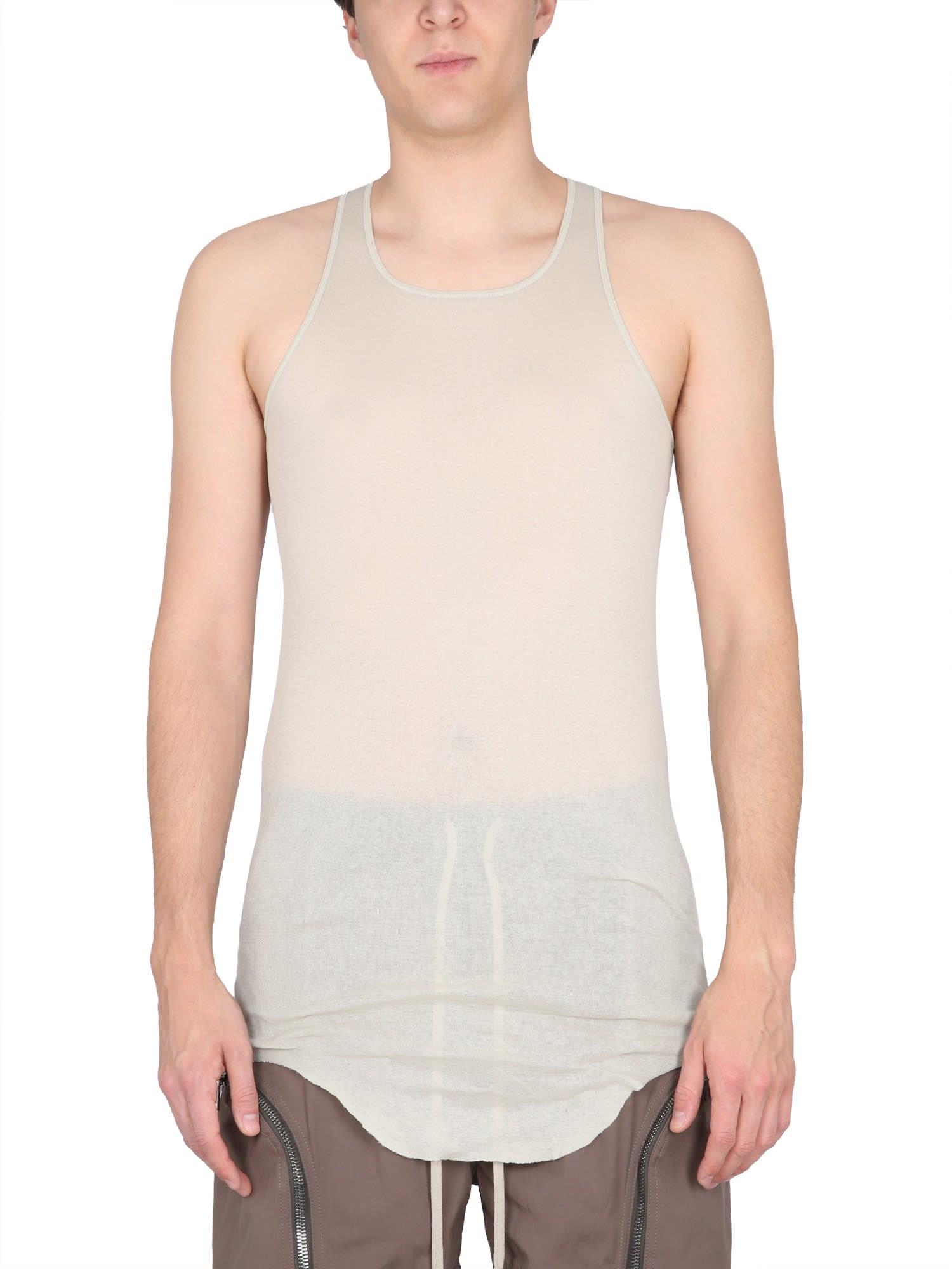 Rick Owens Cotton Tank Top in White for Men | Lyst