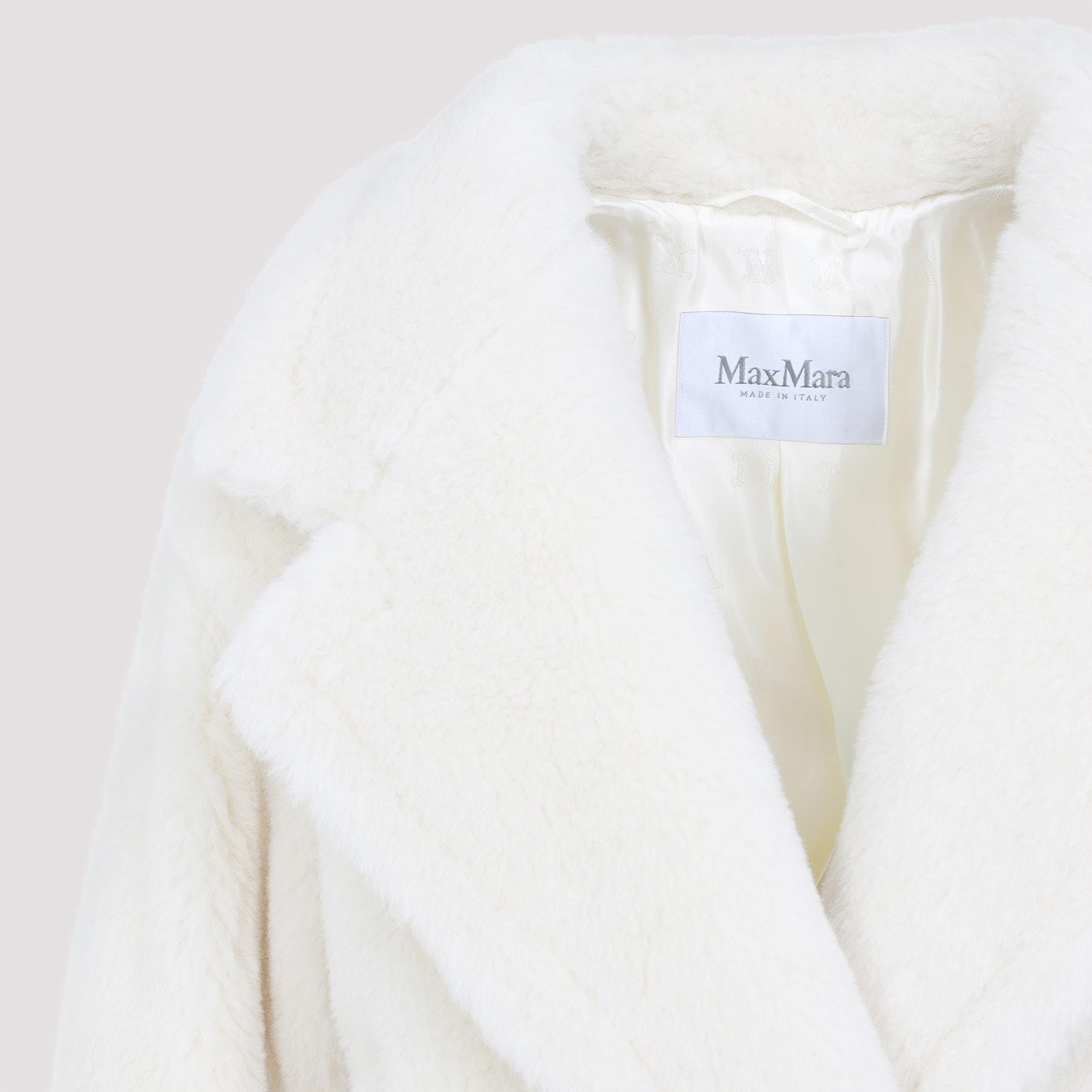 コート Max Mara Max Mara Oggeri Teddy Short Biker Jacket Max Mara Oggeri Teddy Short Biker Jacket in White | Lyst