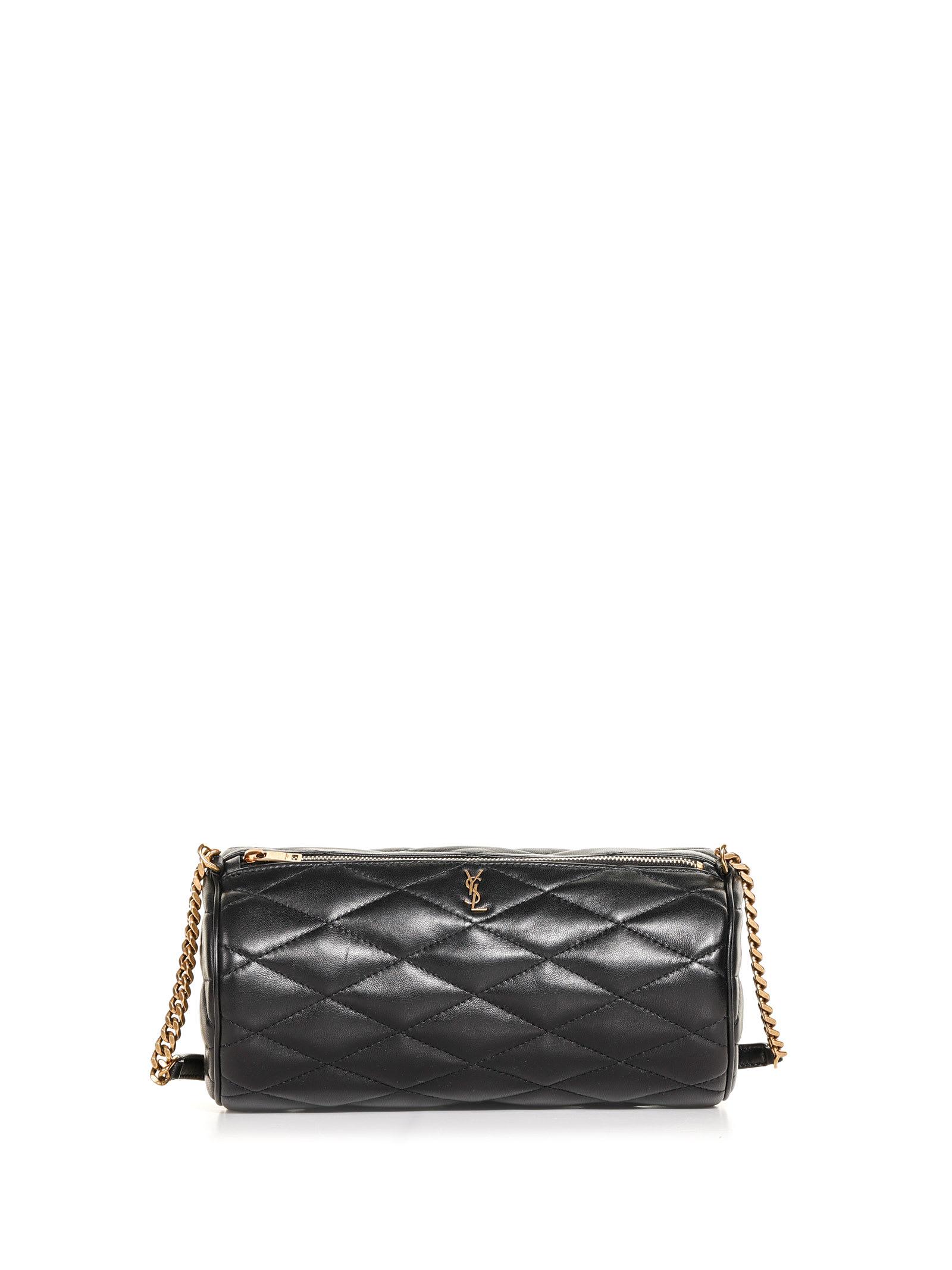 Saint Laurent Small Sade Cylinder Bag With Logo in White Lyst