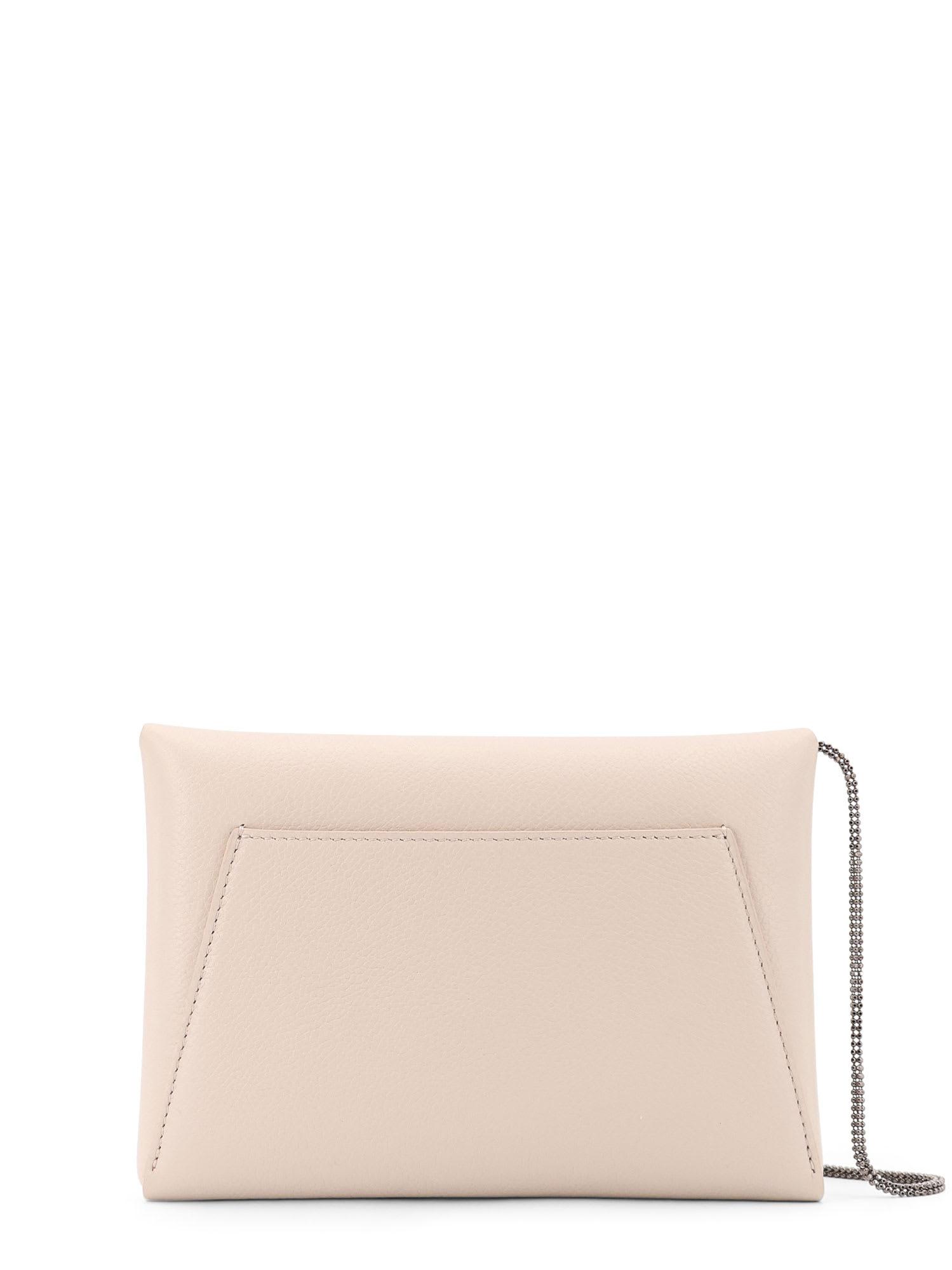 ショルダーバッグ・ポシェット BRUNELLO CUCINELLI BC Duo leather clutch with Precious Brunello Cucinelli Bc Duo Leather Clutch With Precious Chain