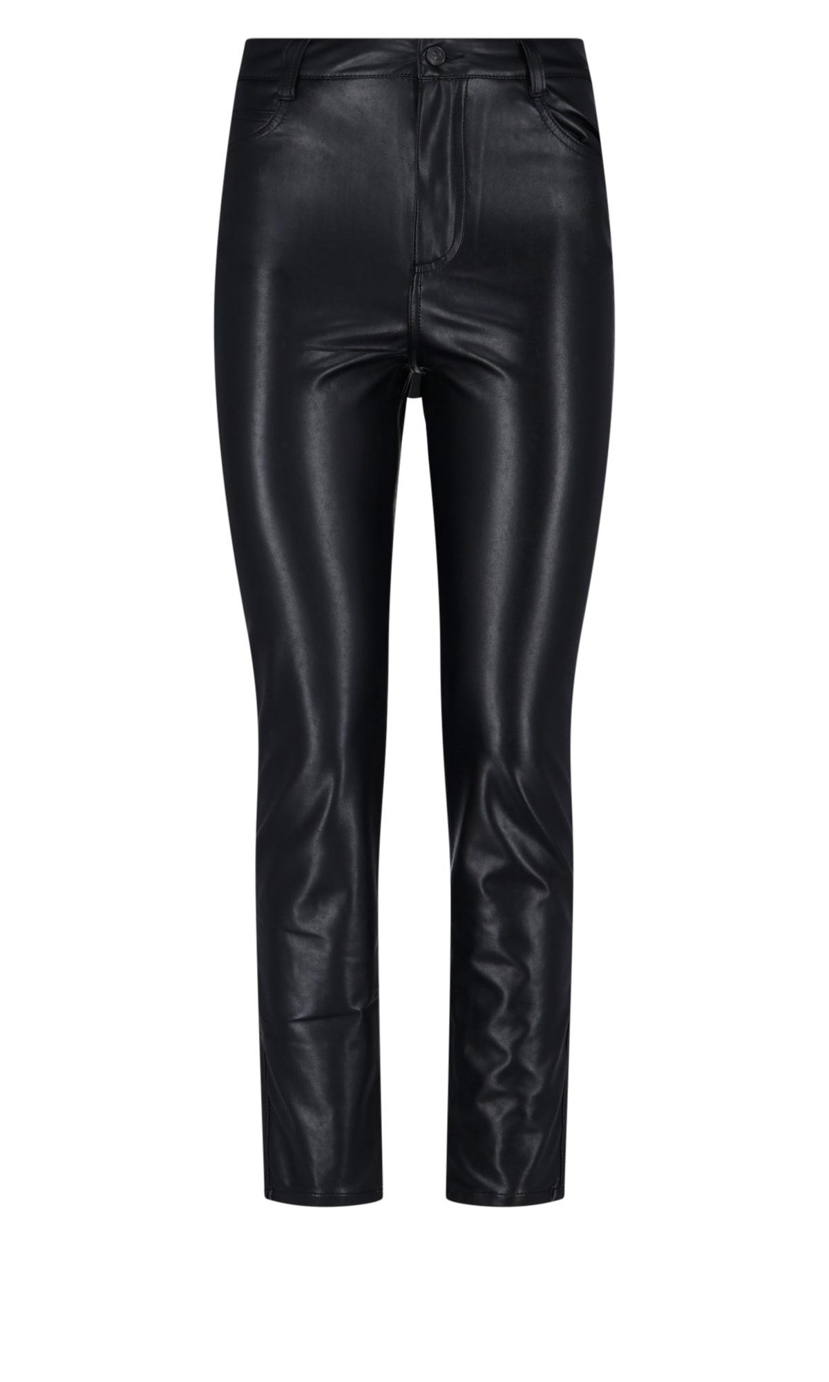 Slacks and Chinos Skinny trousers Ermanno Scervino Synthetic Pants in Black Womens Clothing Trousers 