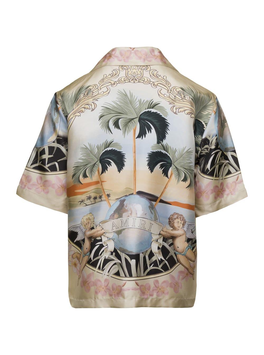 Amiri Cherub Silk Shirt for Men Lyst UK