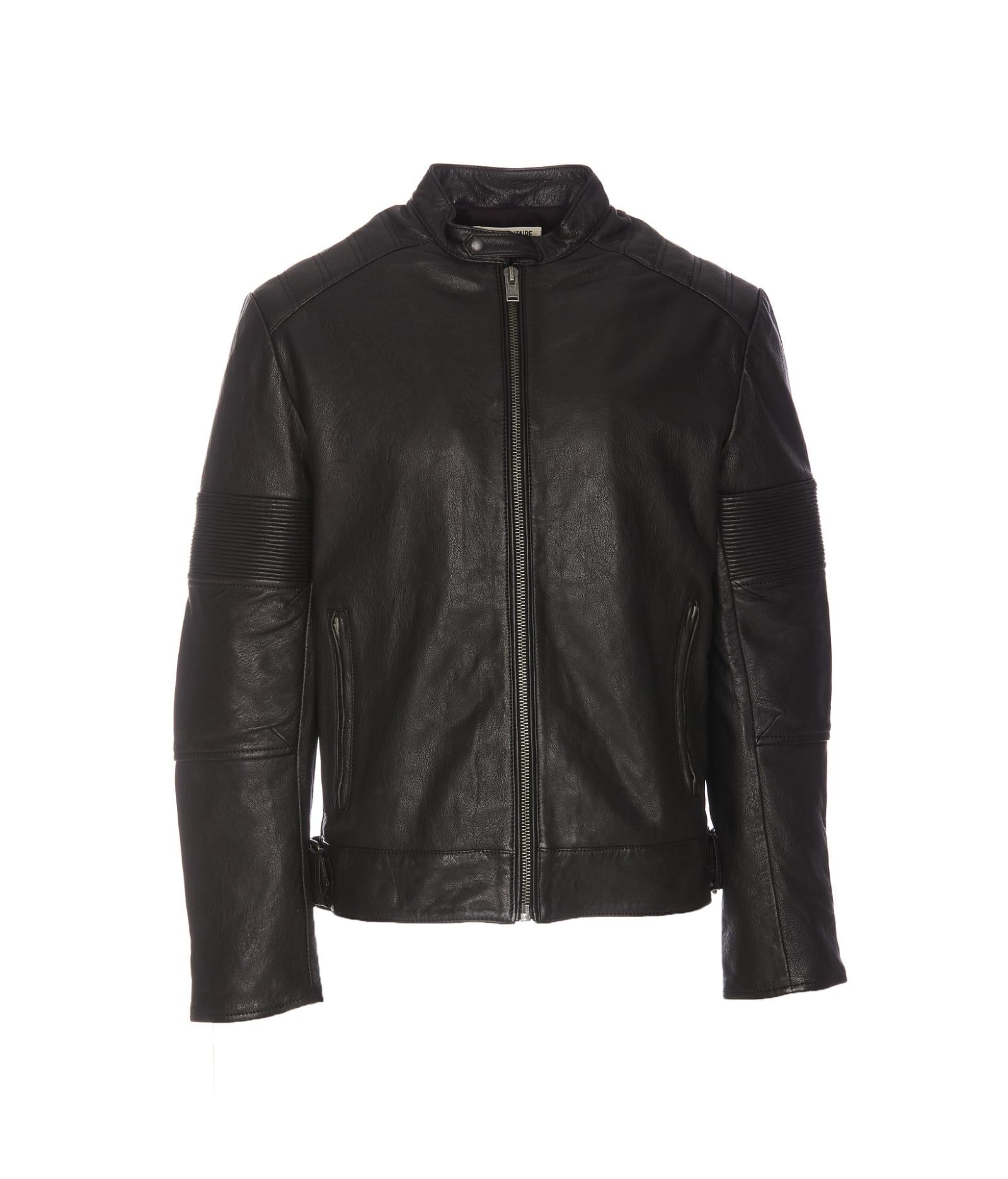 Hugo boss jackson leather jacket sales