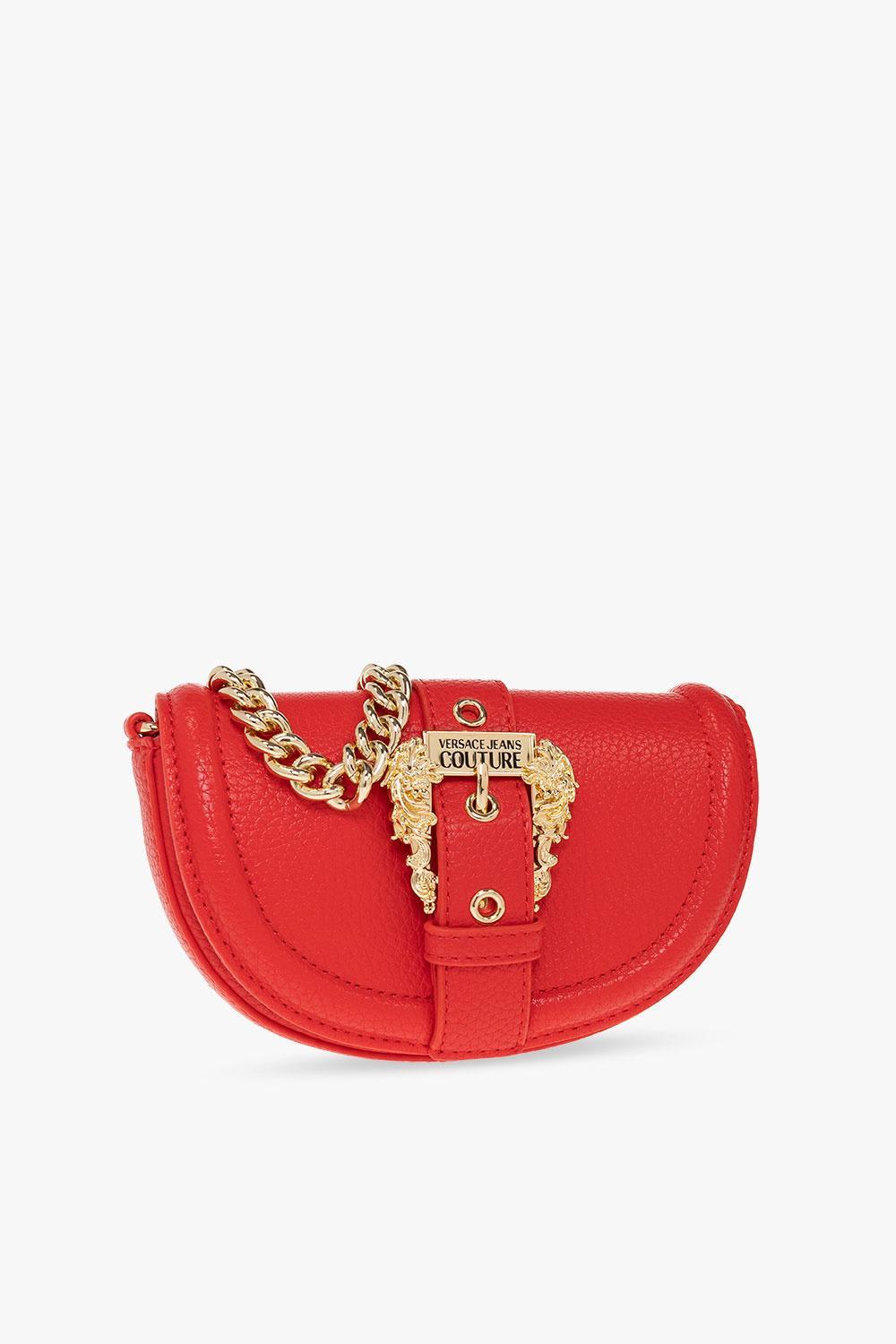 Versace Jeans Couture Shoulder Bag With Logo in Red | Lyst