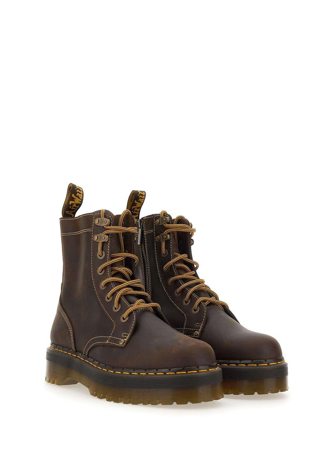 Dottor Martens Dr. Martens Jadon Crazy Horse Leather Platform Boots In ...