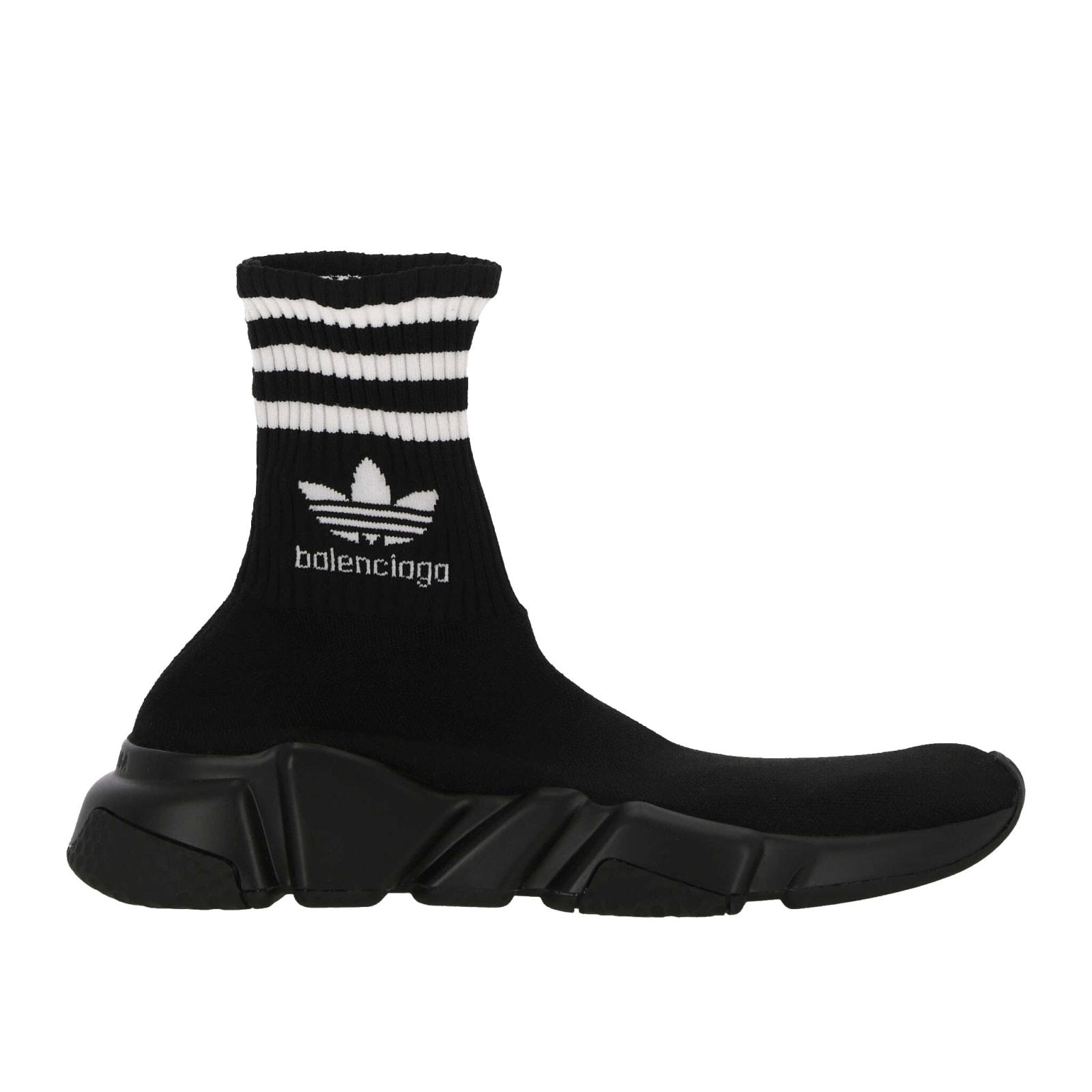 Balenciaga X Adidas "speed" Sneakers in Black | Lyst