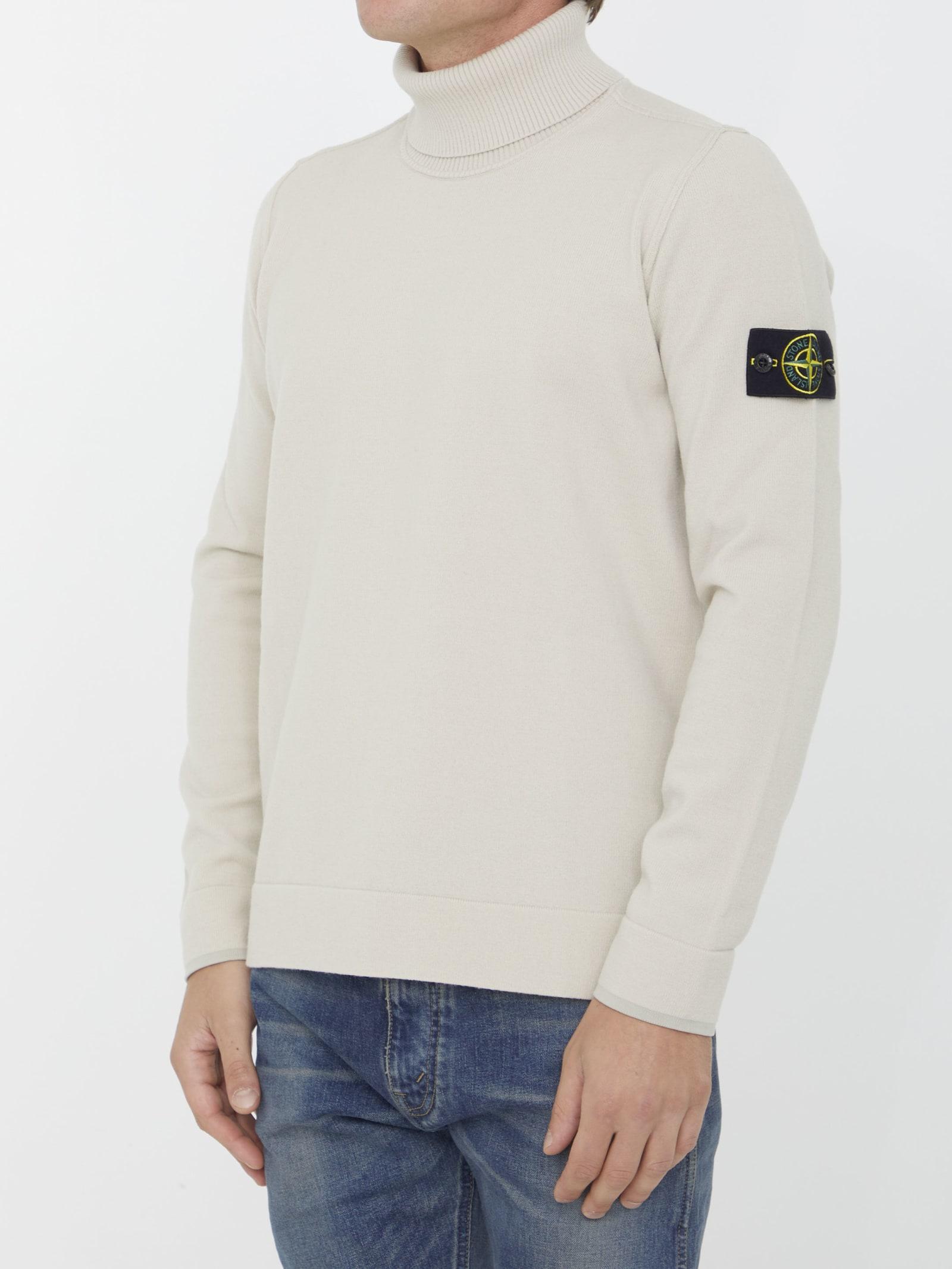 Stone island cheap white turtleneck