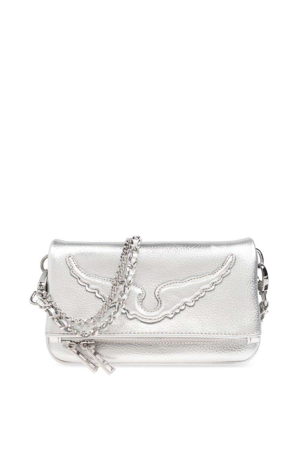 Zadig Voltaire Rock Nano Clutch Bag in Metallic Lyst