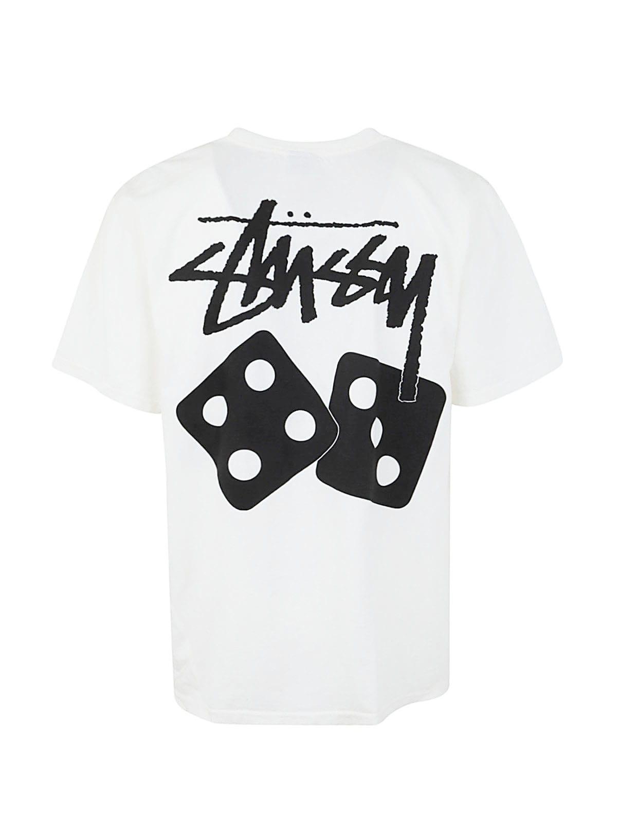 Stussy Dice Dyed Tee Clothing in White for Men | Lyst UK