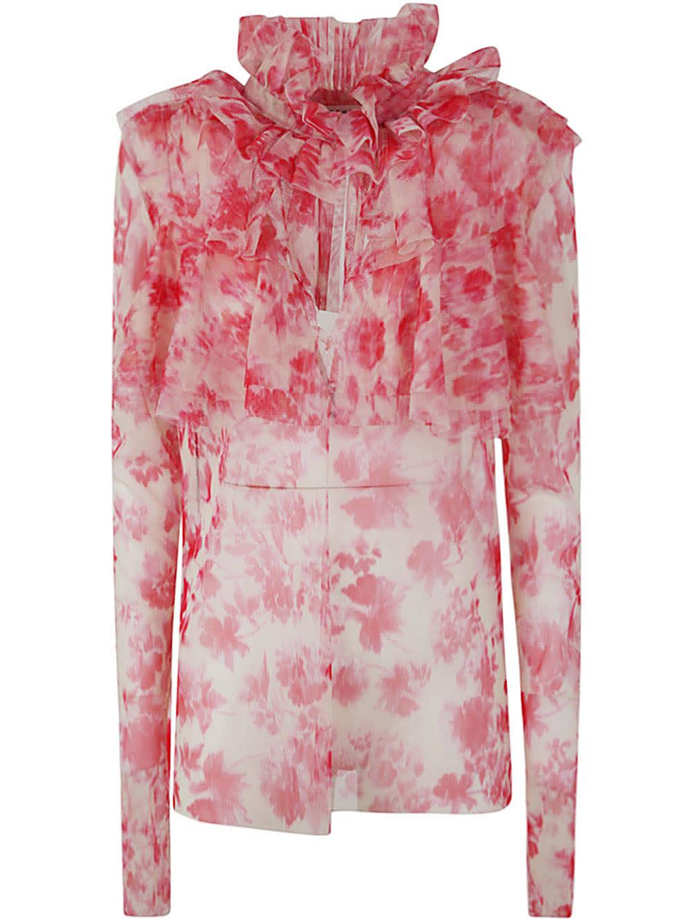 Philosophy Di Lorenzo Serafini pattern-print short-sleeve gown - Pink