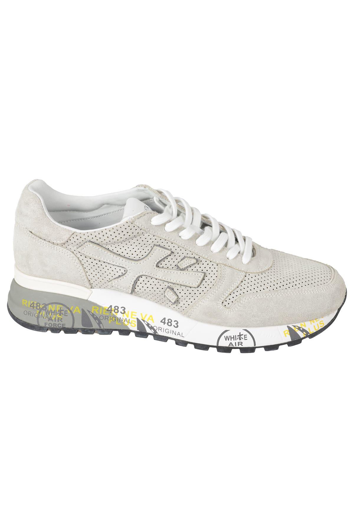 Premiata sneaker Conny pelle bianca traforata – Bertoldo