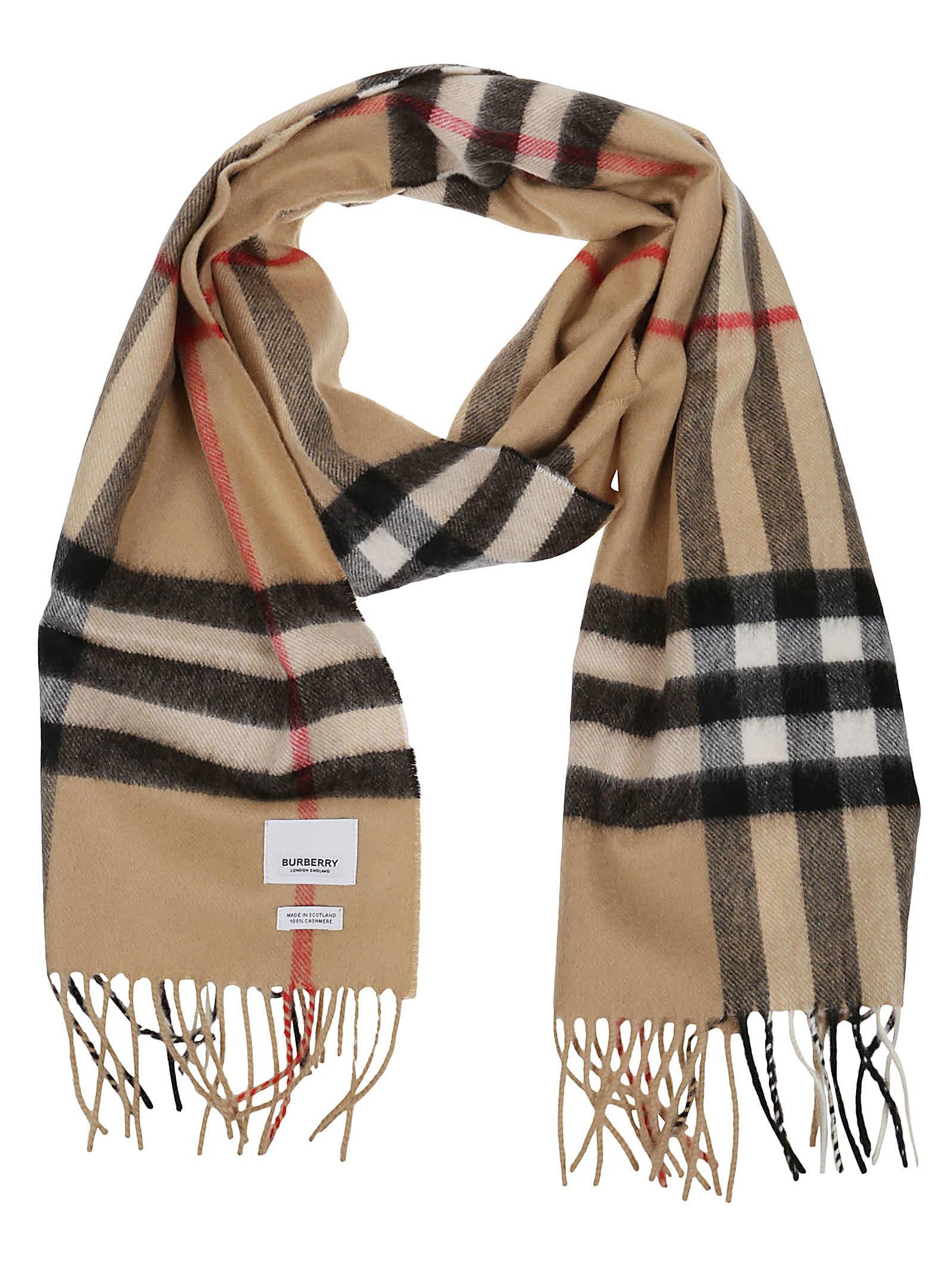 Burberry Check Cashmere Scarf | Lyst