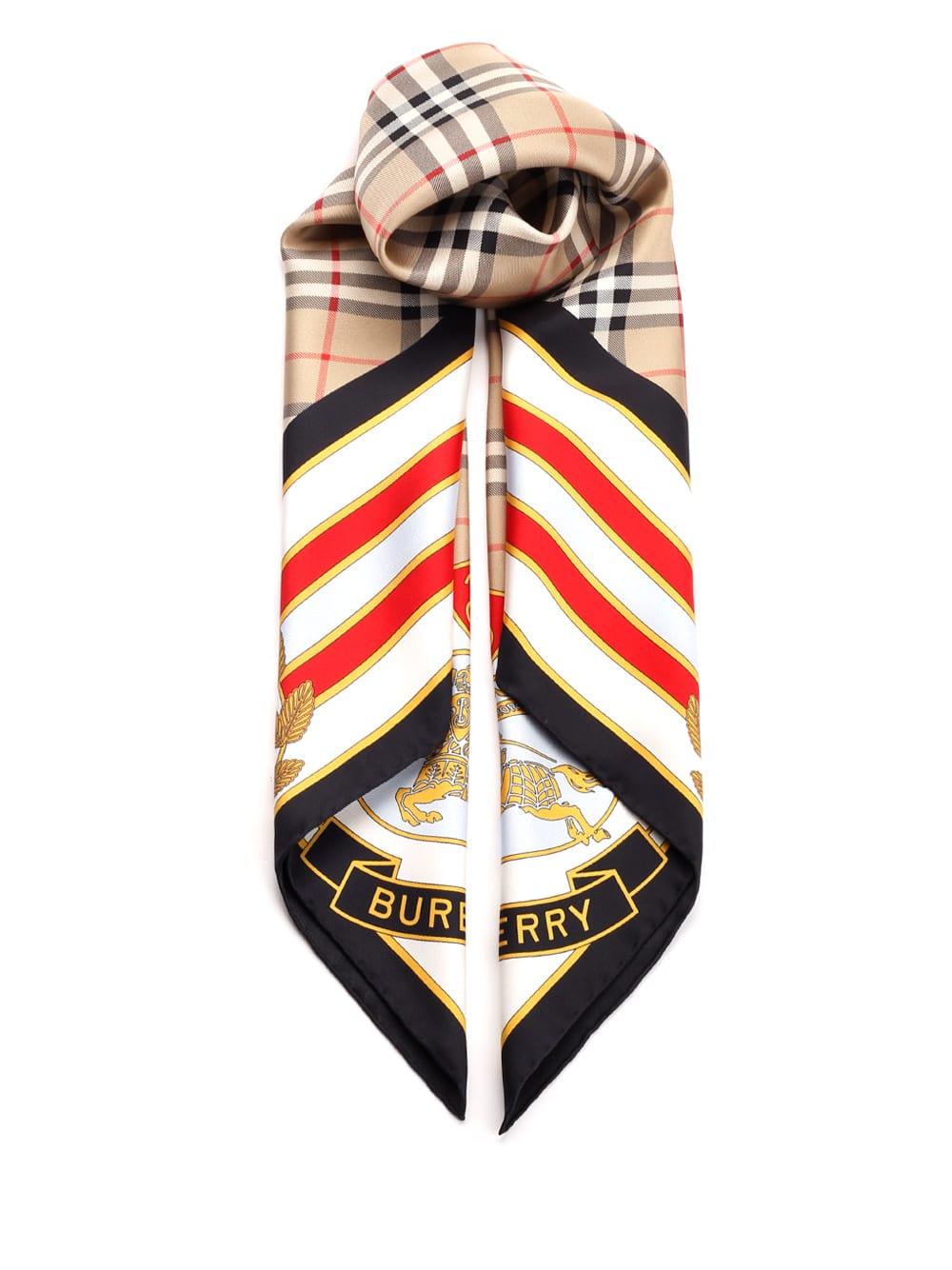 Burberry skinny store silk scarf