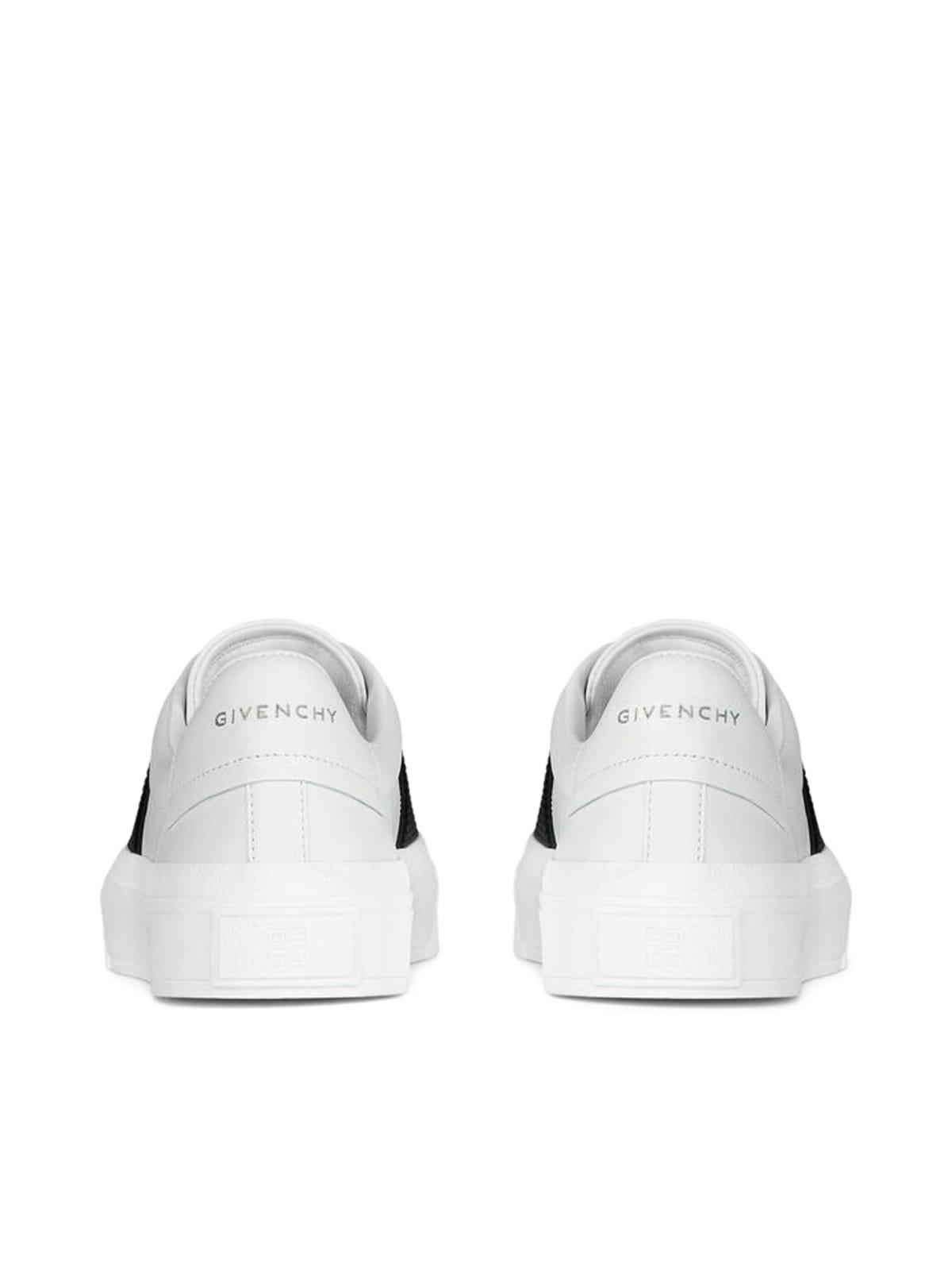 Givenchy Leather City Sport Sneakers in White Black (White) - Save 