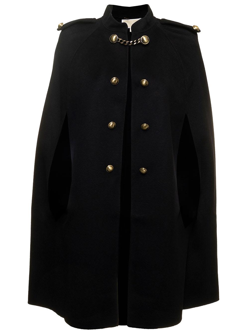 Double Faced Wool Cape