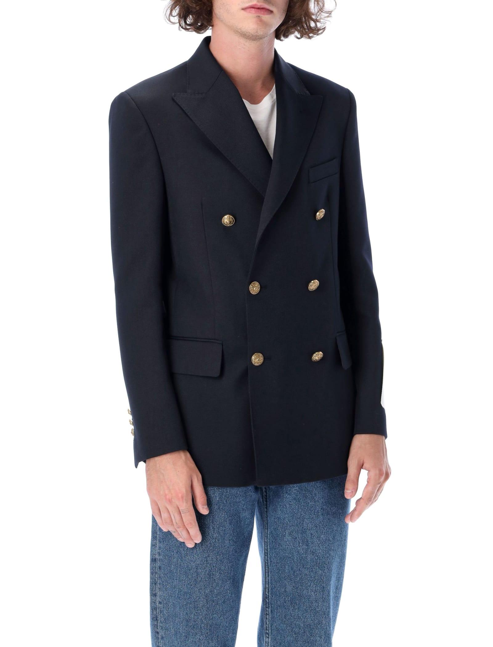 Golden Goose Double-breasted Dave Blazer in Blue for Men | Lyst