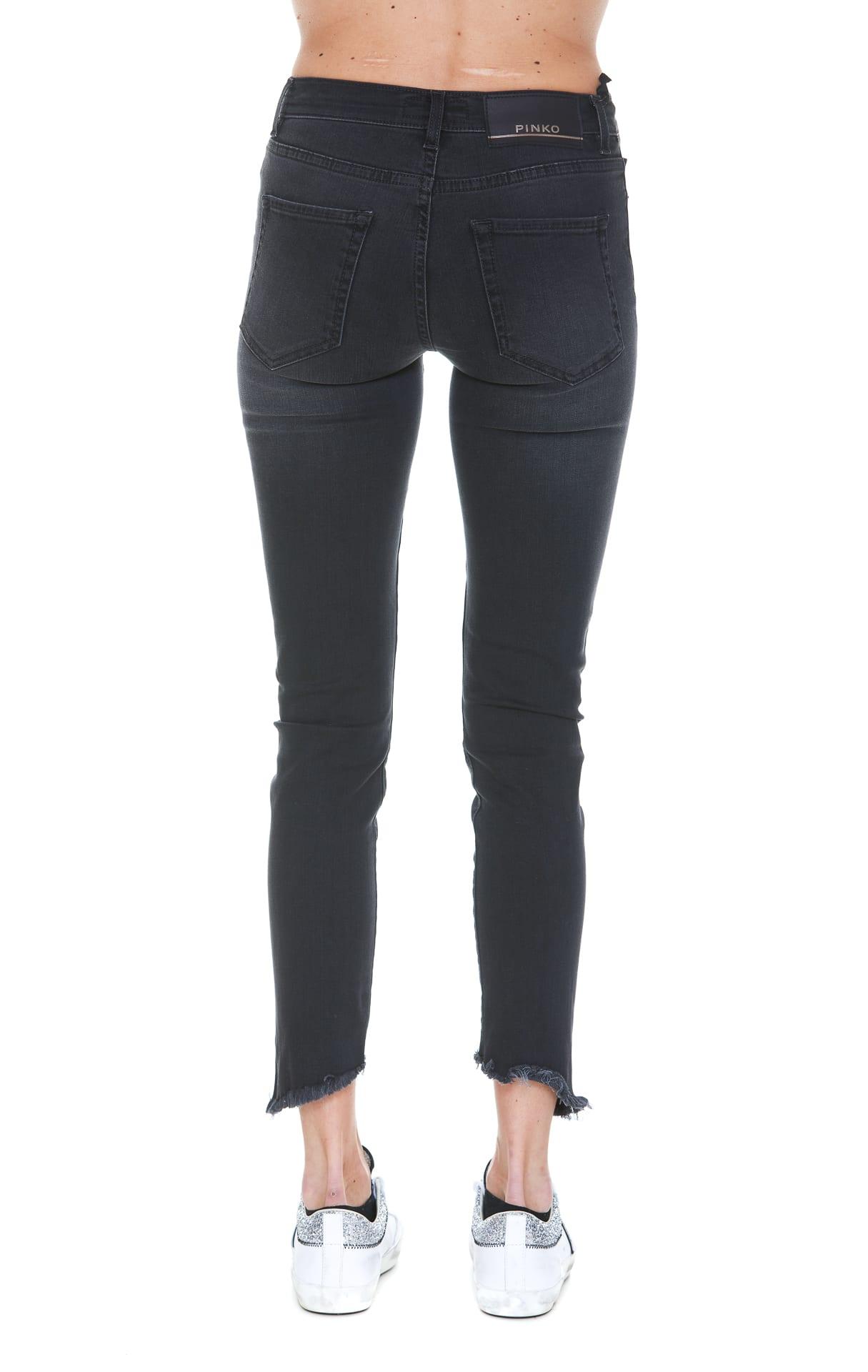 Pinko Sabrina Denim Jeans in Nero (Black) | Lyst