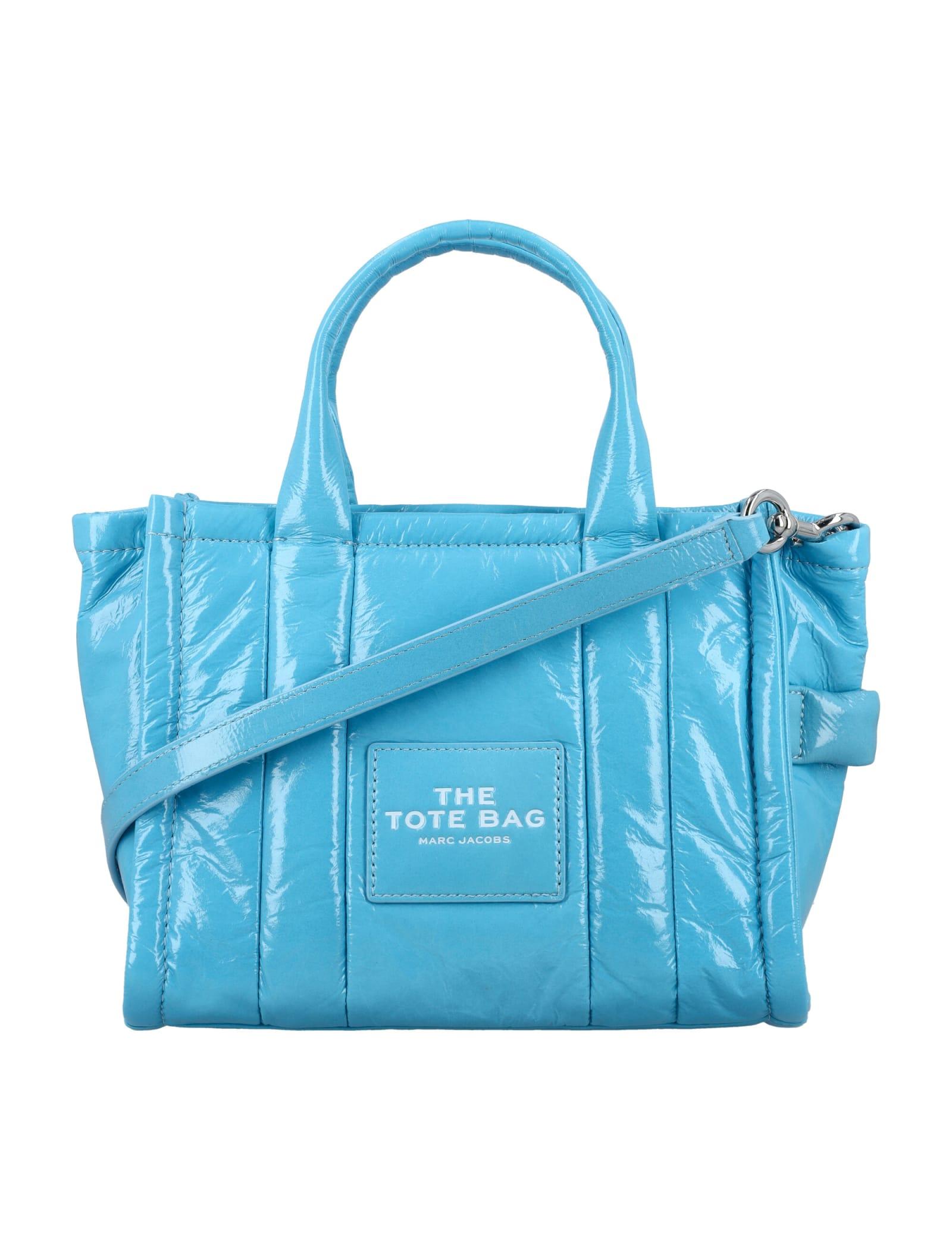 Marc Jacobs The Shiny Crinkle Mini Tote in Blue | Lyst