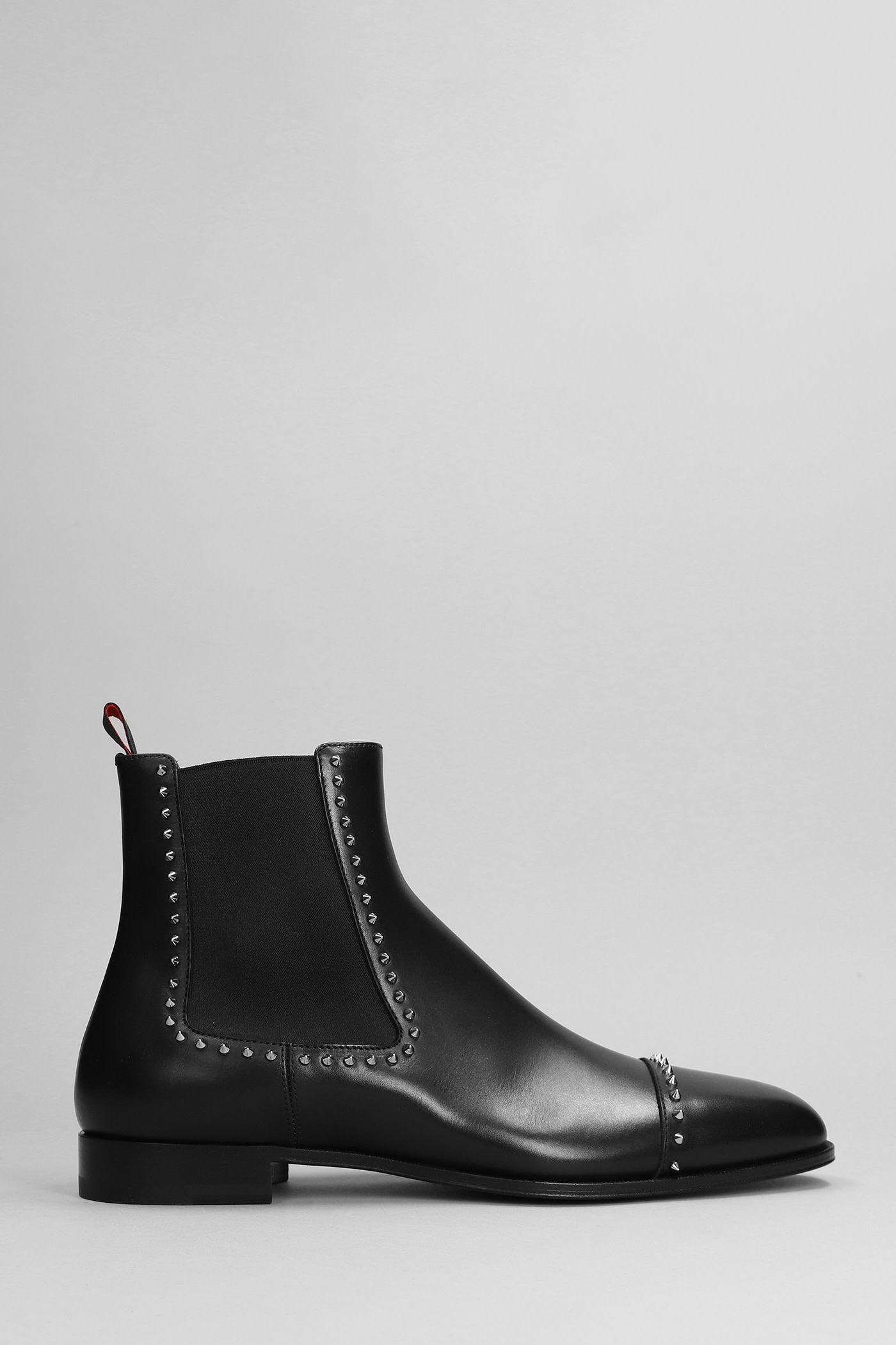 Christian Louboutin Chelsea Cloo Boots in Black for Men | Lyst