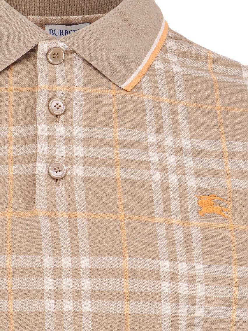 Tシャツ・カットソー BURBERRY Stan polo shirt with Check print Burberry Stan polo shirt check print | The Fashion Square