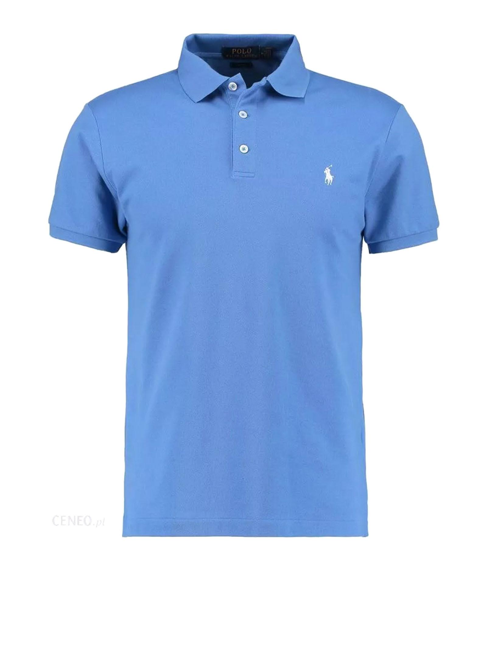 Polo Ralph Lauren Light Blue Slim Fit Polo Shirt for Men | Lyst