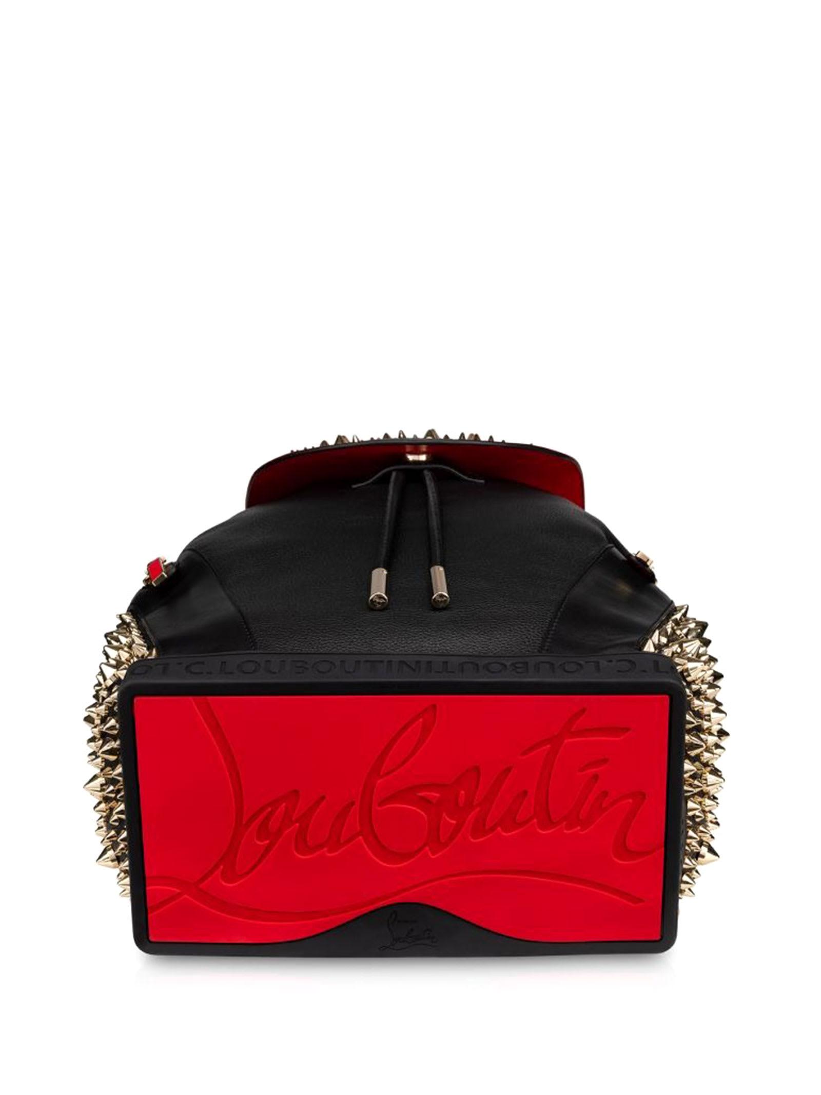 Christian Louboutin Leather Studded Backpack - Black Backpacks, Bags -  CHT341224