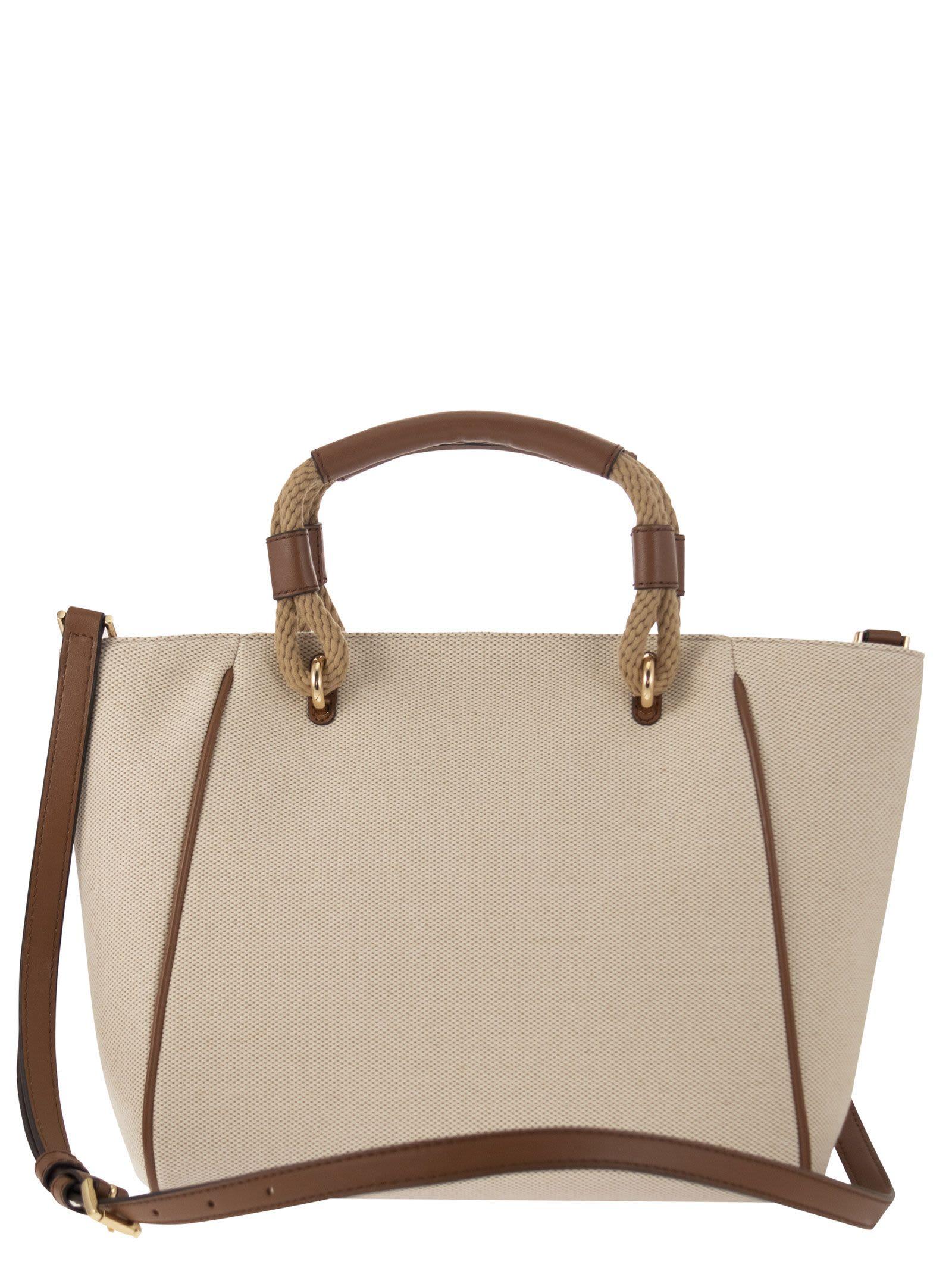 Michael Kors Talia - Fabric Handbag in Brown | Lyst