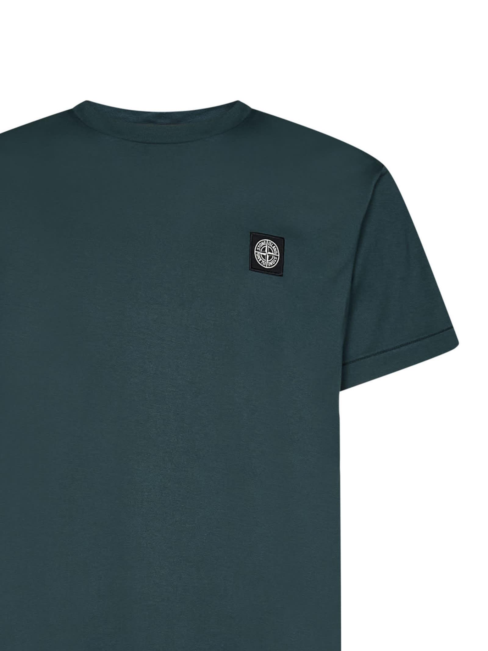 Stone Island T-shirt in Green for Men | Lyst