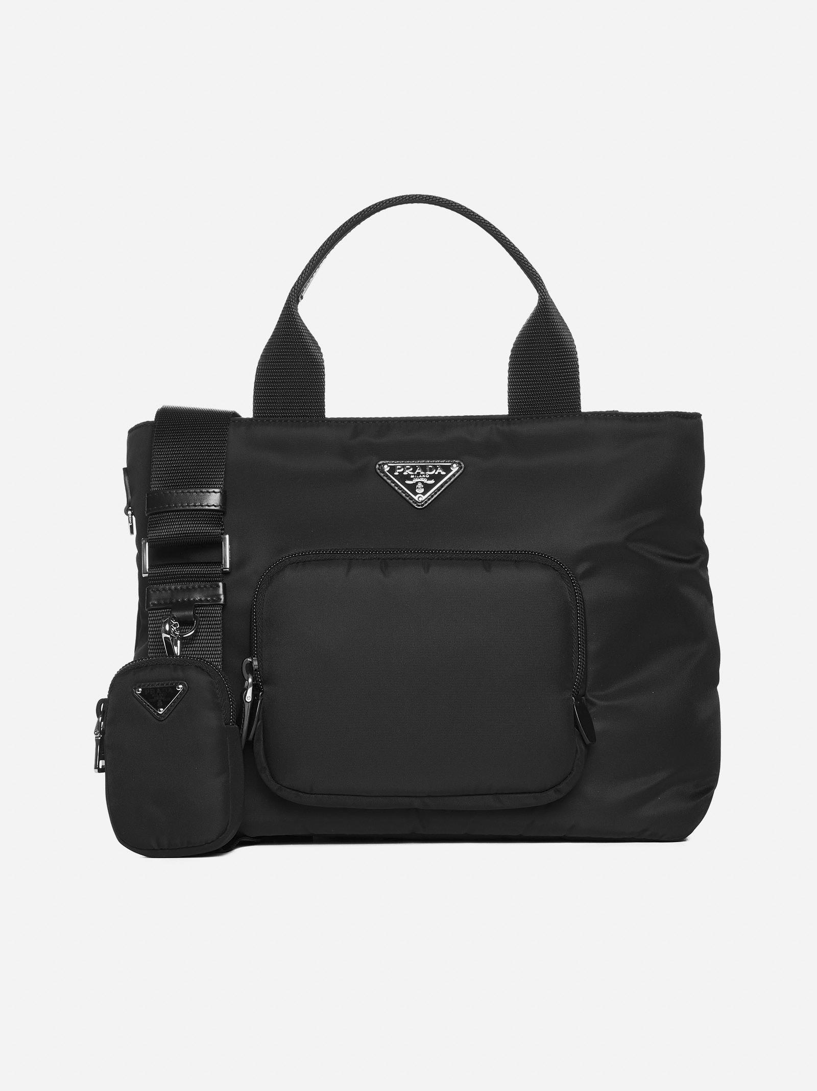 Prada Vela Re nylon Bag in Black Lyst UK