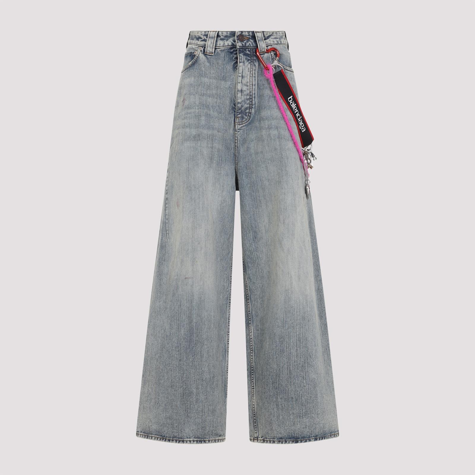 デニム・ジーパン BALENCIAGA CHARMS BAGGY JEANS Blue denim Charms Baggy jeans – Daniello.com