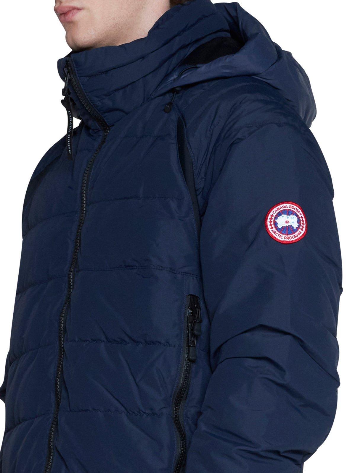 Mens Clothing Jackets Casual jackets Canada Goose Synthetic Hybridge Lite Quilted Nylon Down Jacket in Blue for Men 