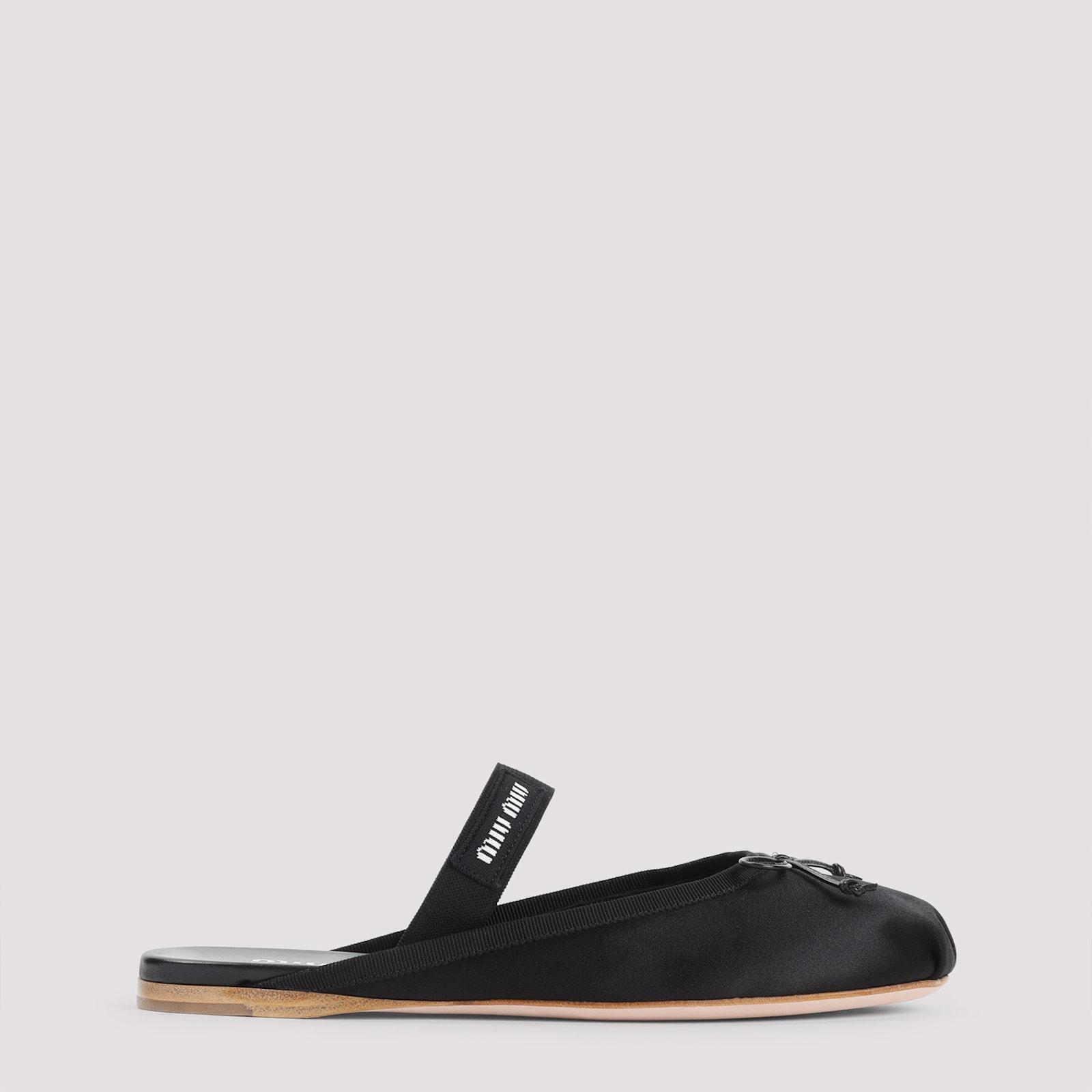 Miu Miu Viscose Sandals in Black | Lyst