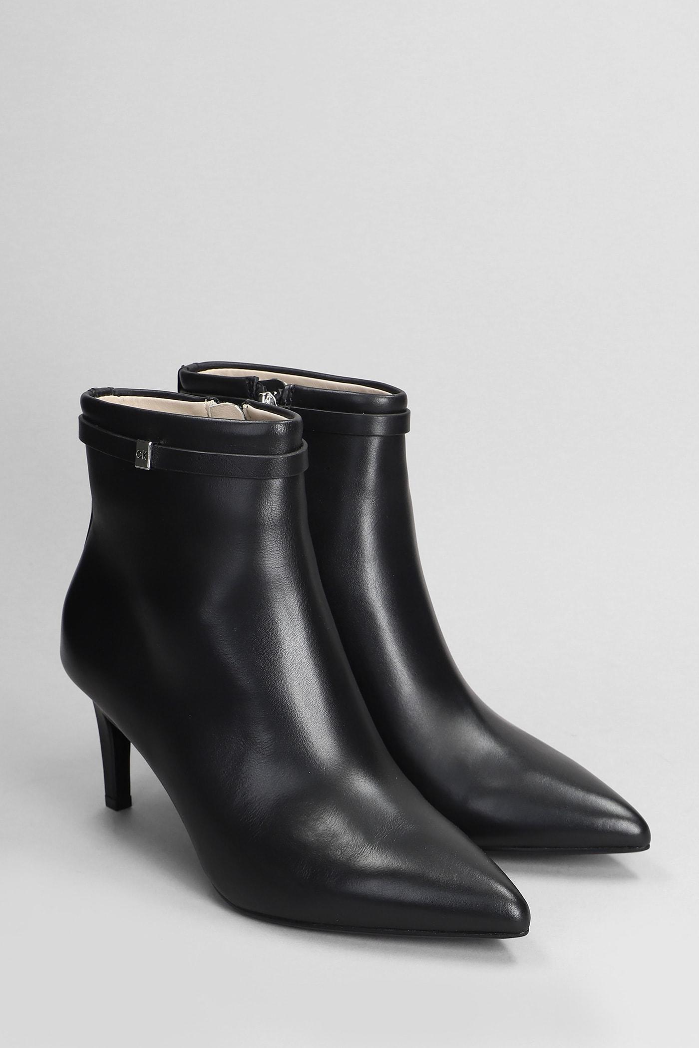 Calvin Klein High Heels Ankle Boots in Black Lyst