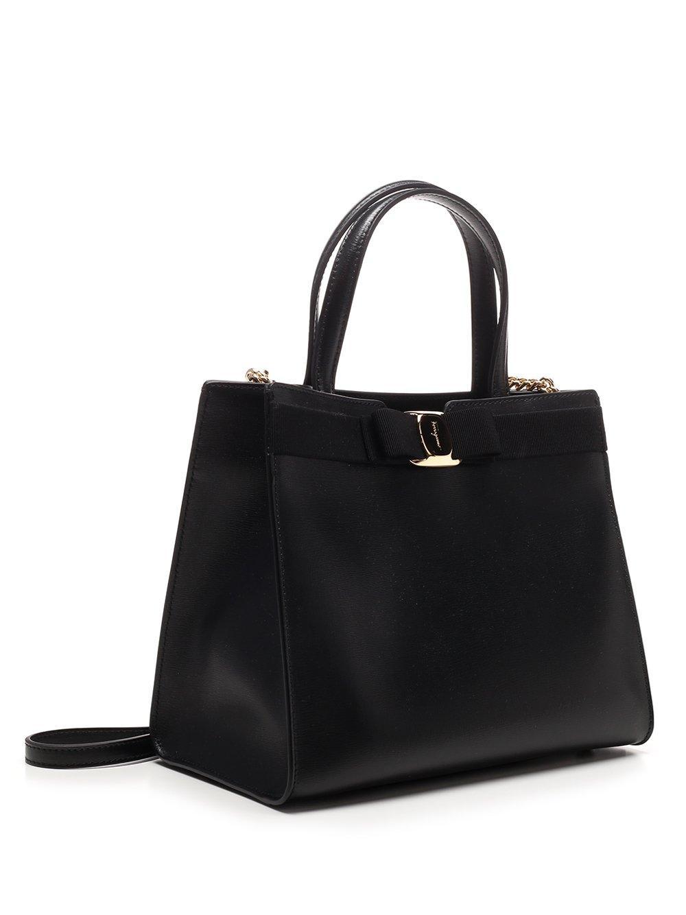 ☆FERRAGAMO☆ VARA BOW Top Handle 2wayバッグ NERO♪ Vara Bow top handle - Women | Ferragamo