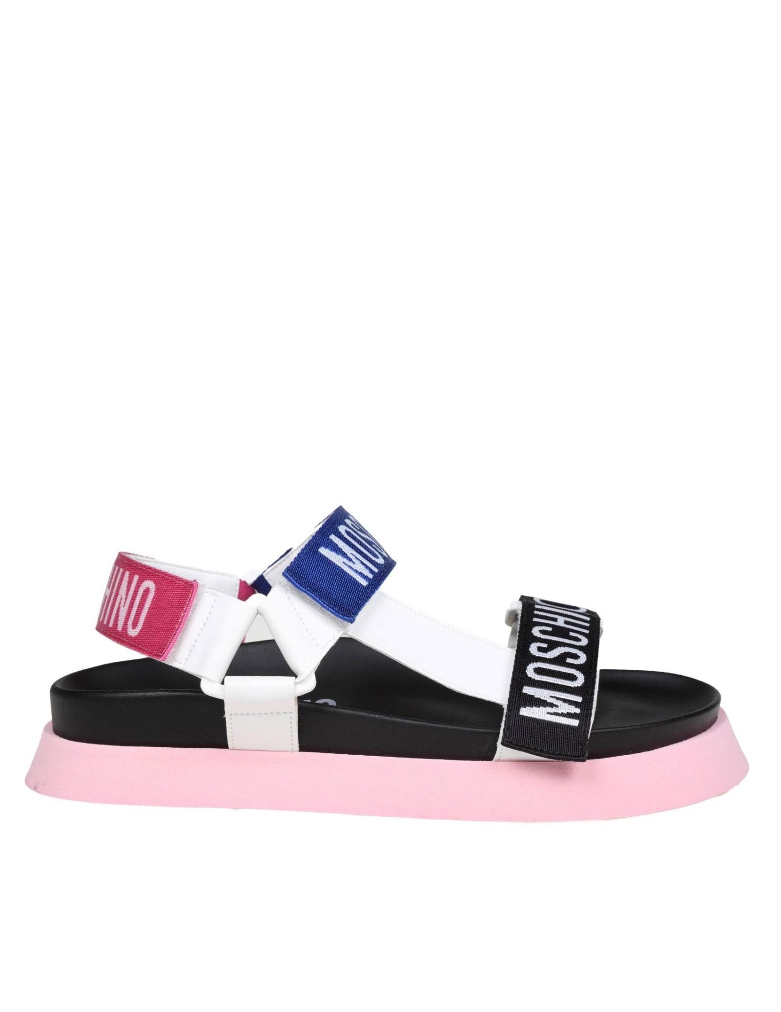 Moschino Platform Sandal With Logo | Lyst