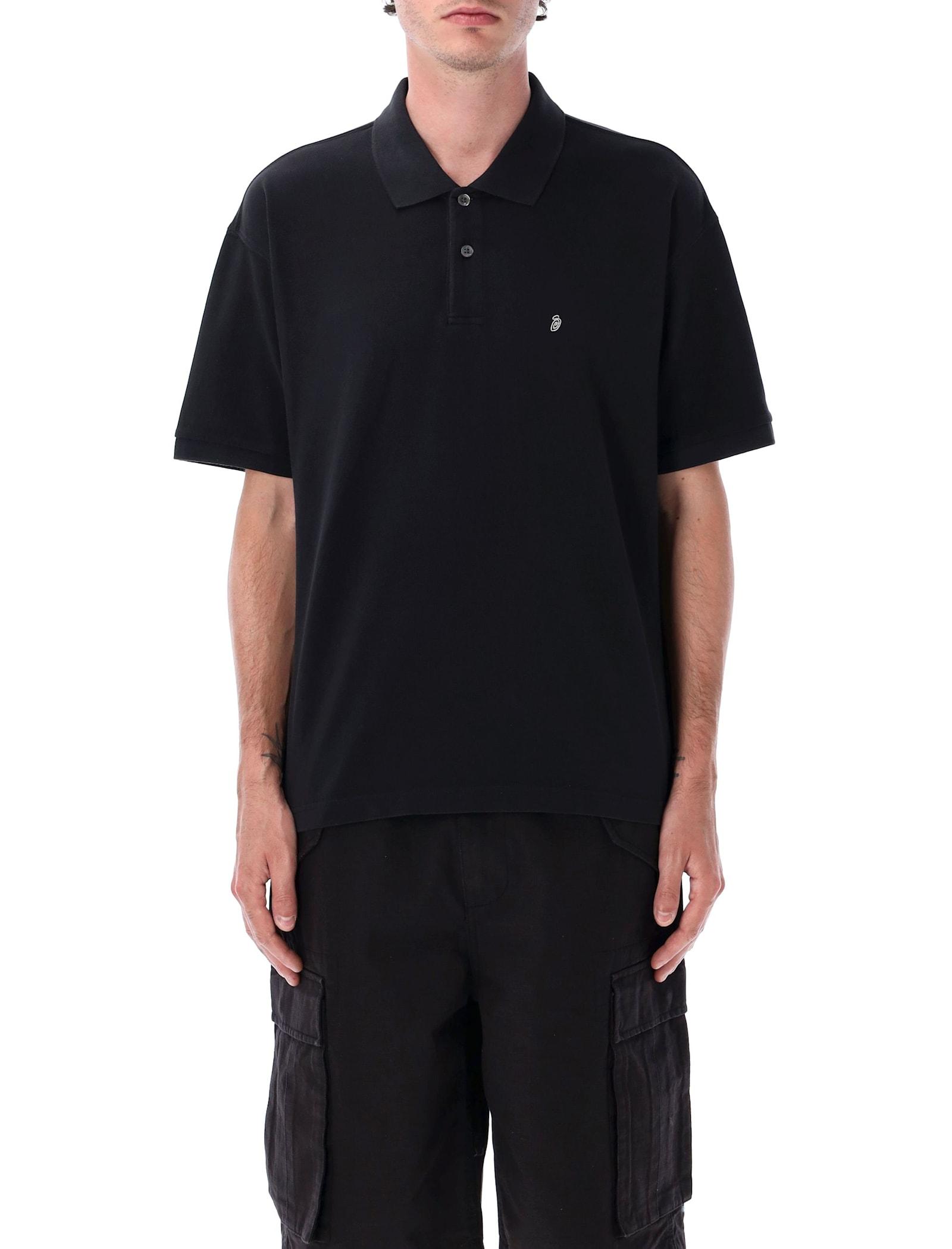 トップス Stussy24ss CLASSIC PIQUE POLO BLACK Classic Pique Polo in Black