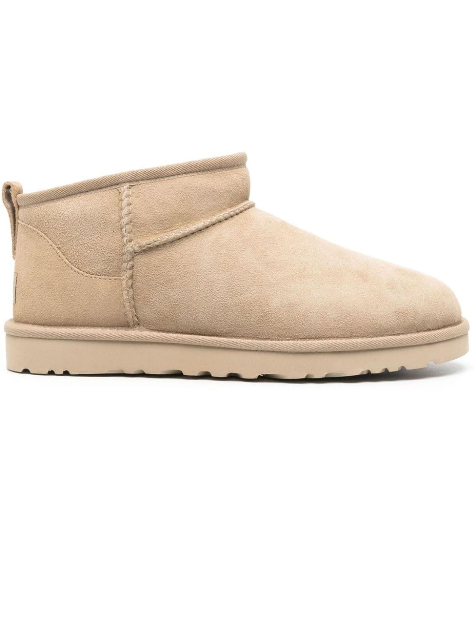 UGG Beige Ultra Mini Suede Boots in Natural for Men | Lyst